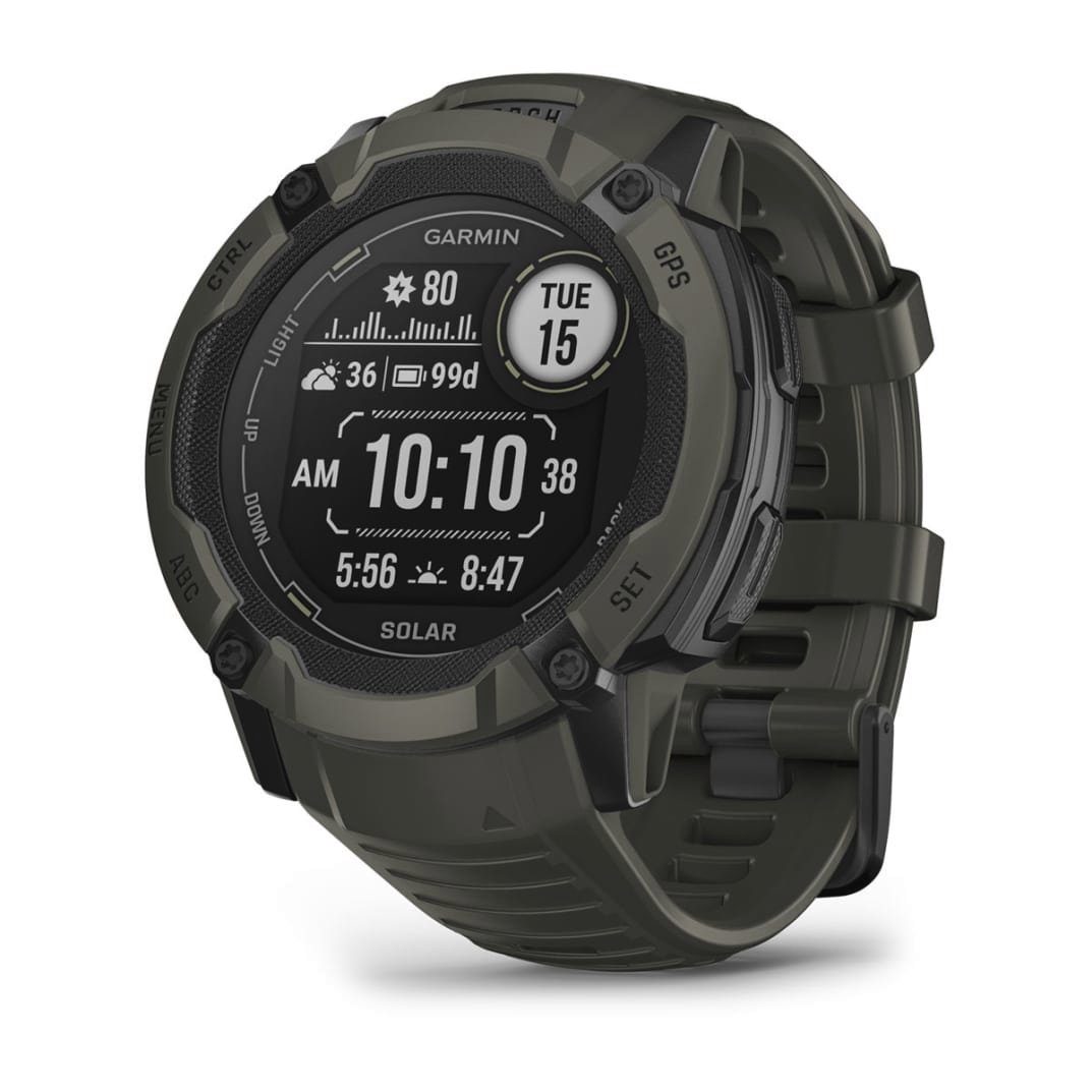 Garmin Instinct 2X Solar Smartwatch (2,8 cm/1,1 Zoll, Proprietär) grün | Grün