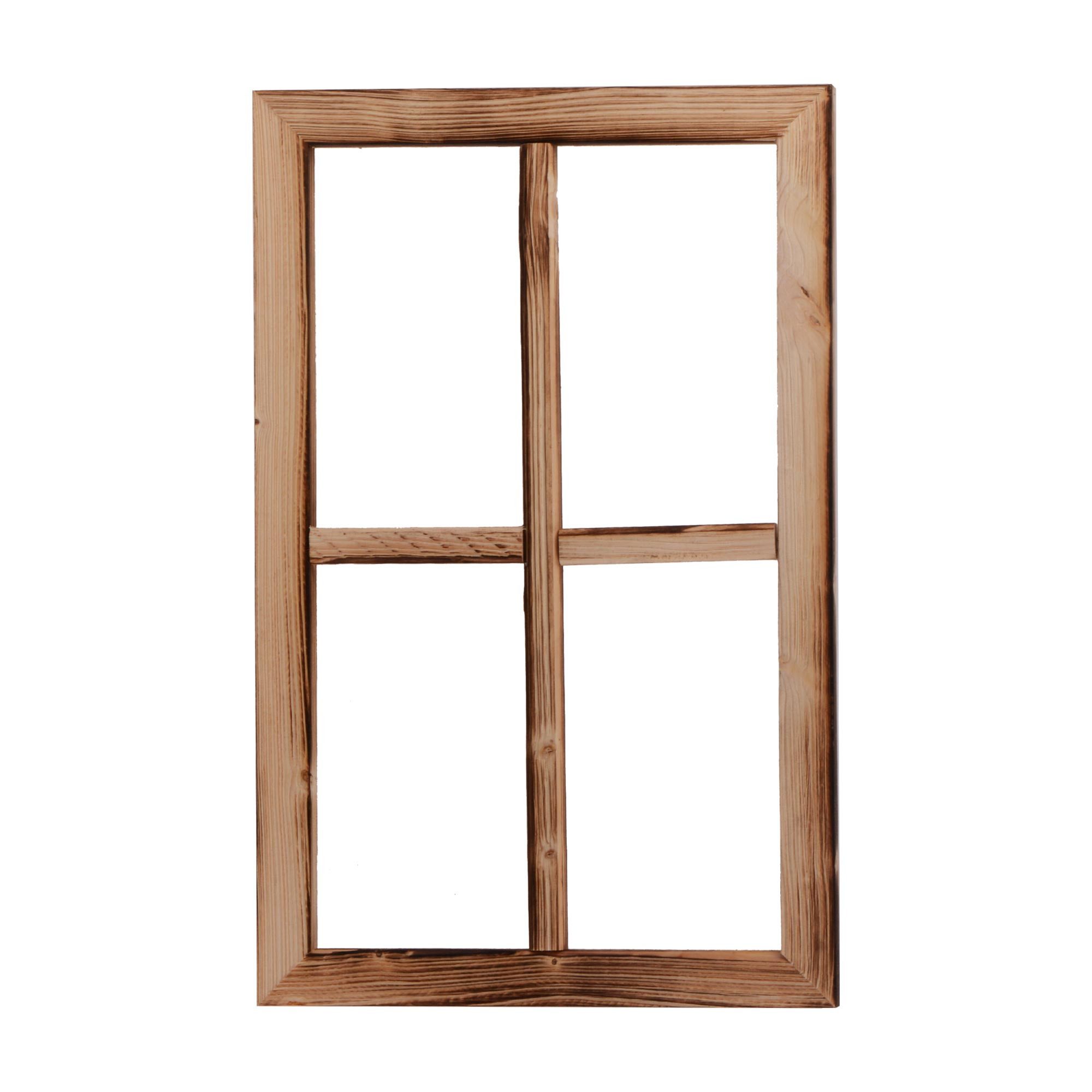 UNUS HOME Wanddekoobjekt Holzfenster Аксессуары для дома Altholz (1 St)