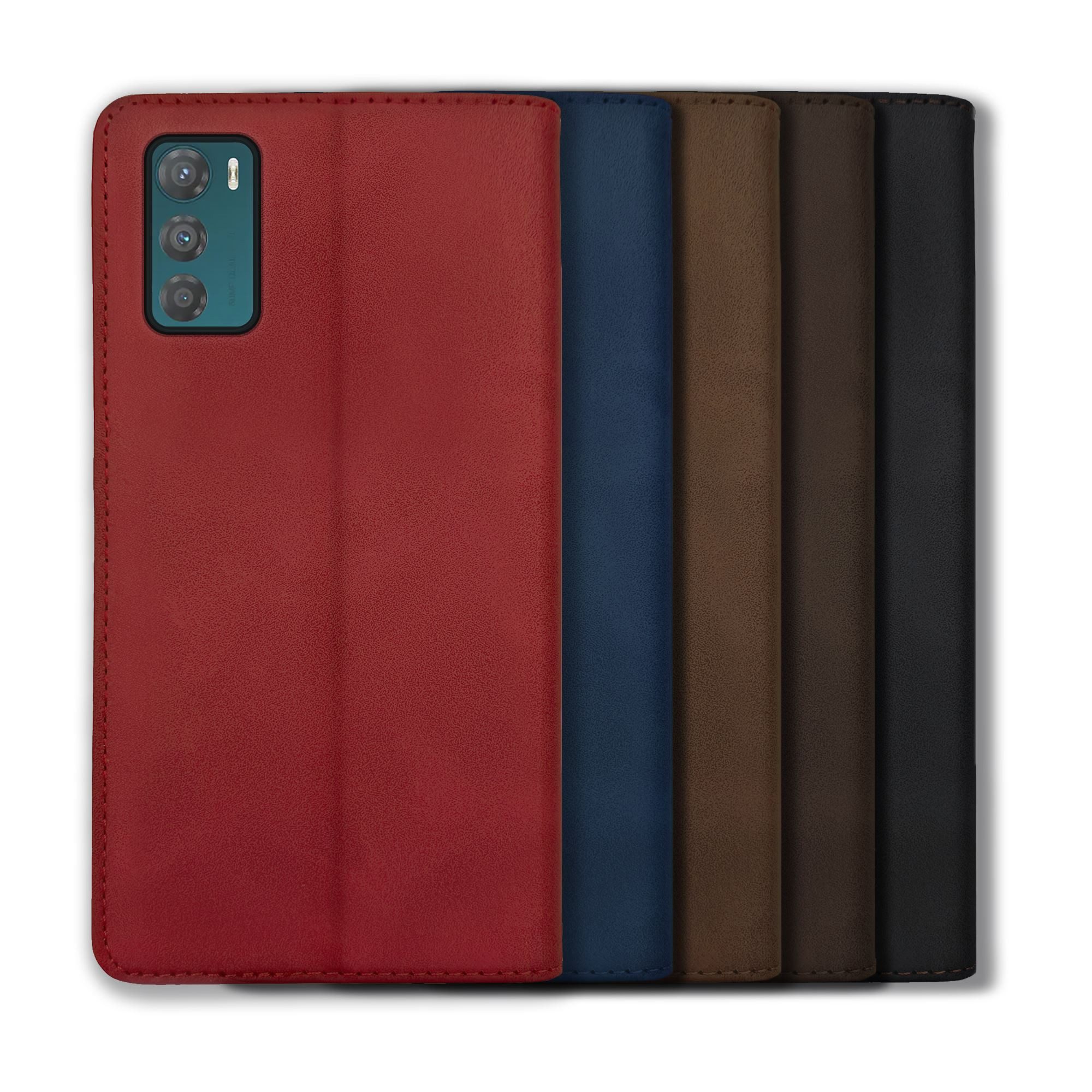 mtb more energy Smartphone-Hülle Premium für Motorola Moto G42 5G, Braun