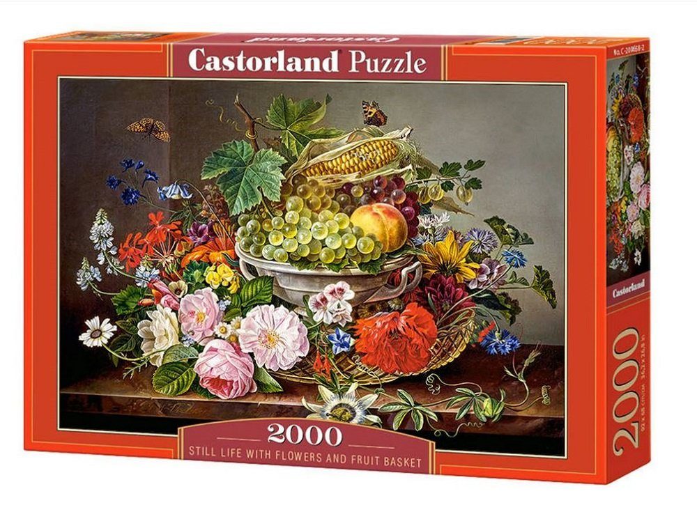 Castorland Puzzle Landschaften, Malerei, Fantasie, Maritim, Stillleben, Tiere, 2000 Puzzleteile bunt : Flower