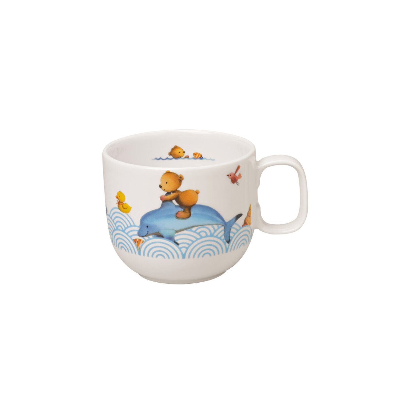 Villeroy & Boch Kindergeschirr-Set Happy as a Bear Kindergeschirrset 2er Set (2-tlg), 1 Personen, Porzellan