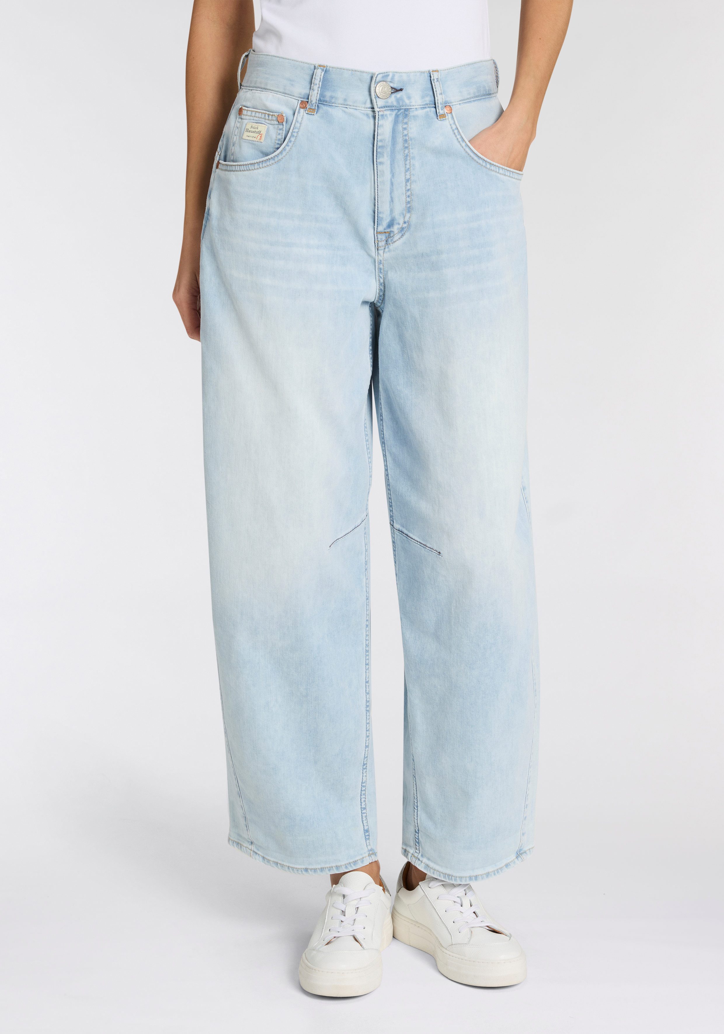 Herrlicher Loose-fit-Jeans Barrow Denim Light Cropped