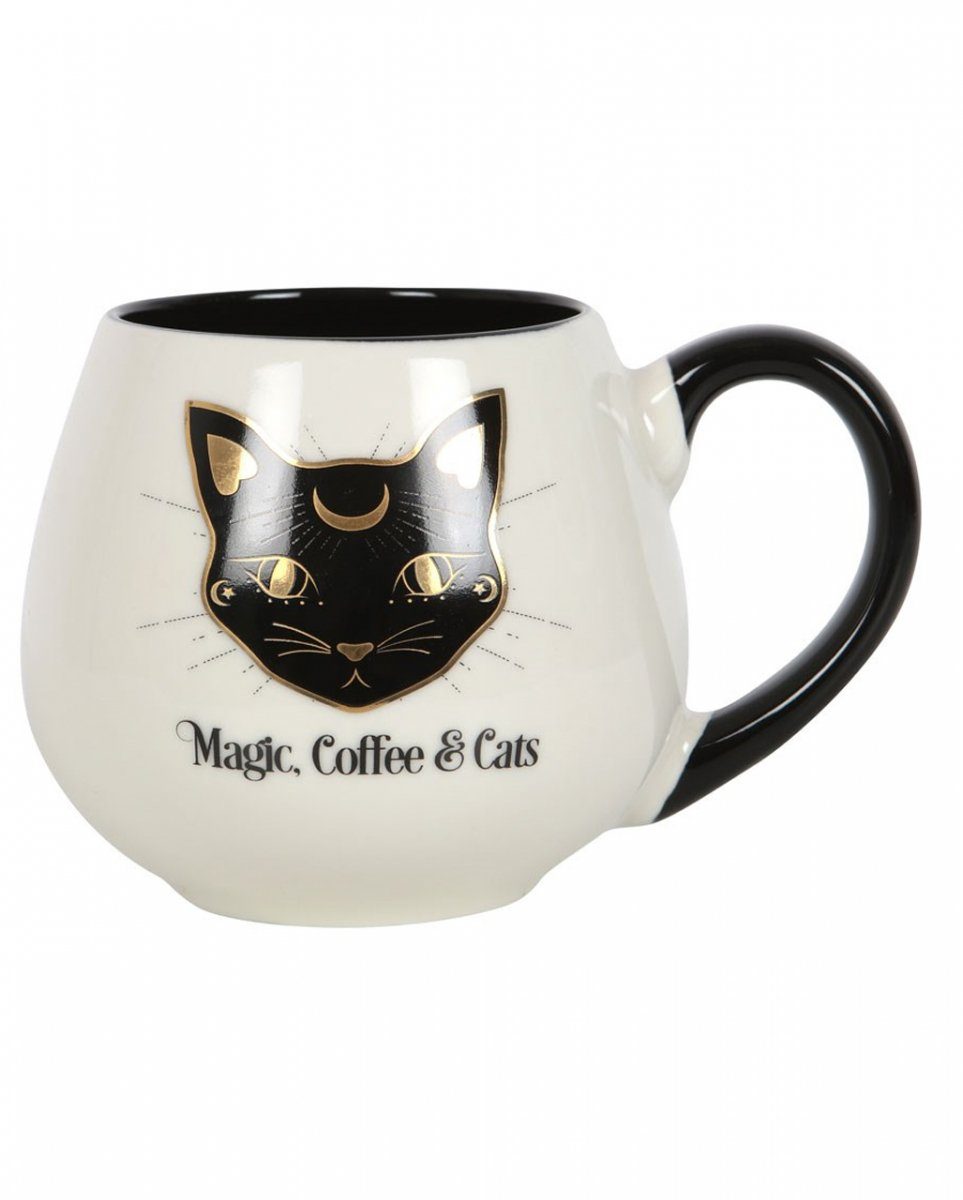 Horror-Shop Geschirr-Set Magic, Coffee & Cats Lieblingstasse, Keramik