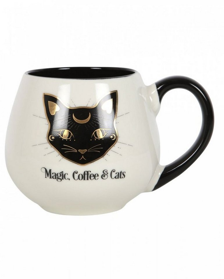 Horror-Shop Geschirr-Set Magic, Coffee & Cats Lieblingstasse, Keramik