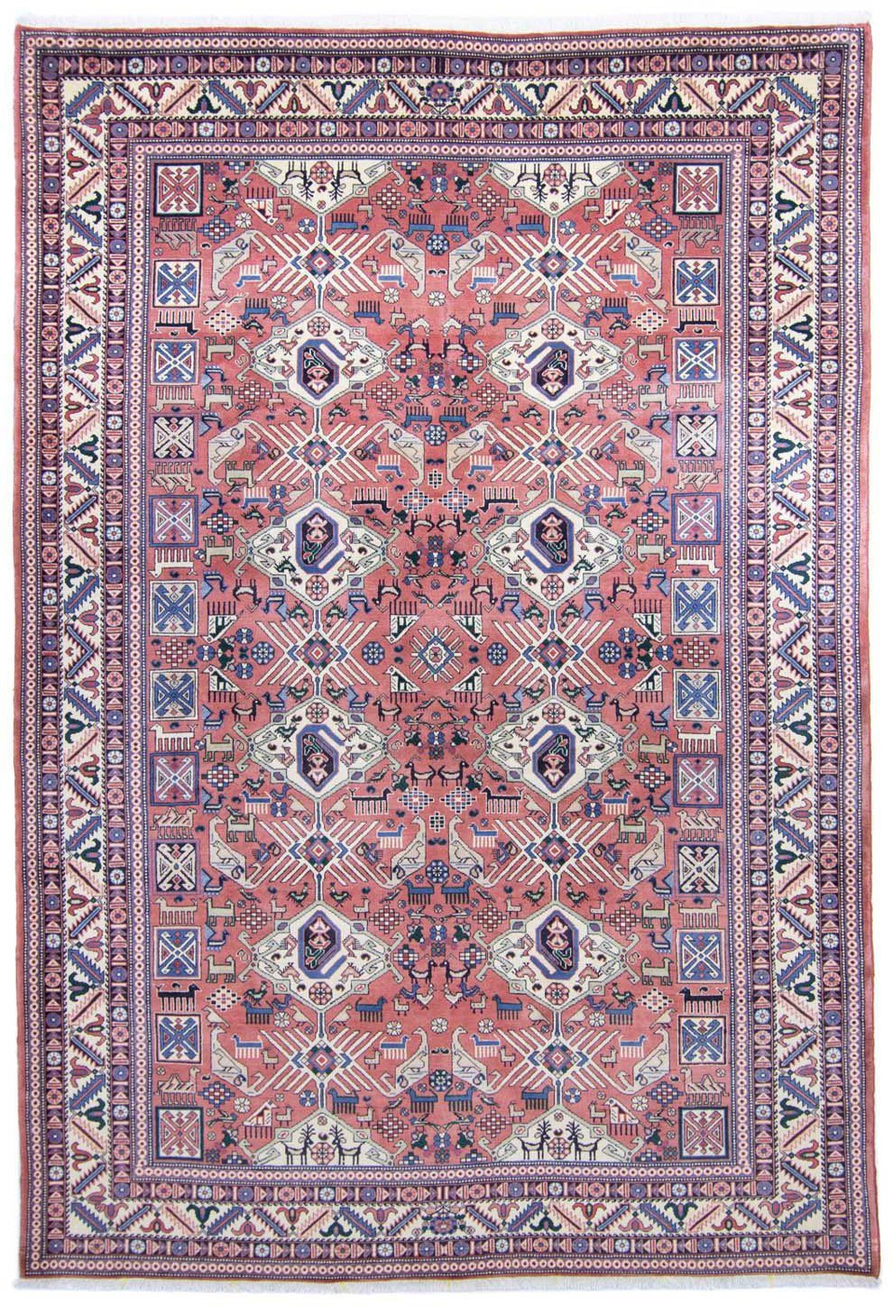 Wollteppich Abadeh Nomadisch Rosso chiaro 297 x 198 cm, morgenland, rechteckig, Höhe: 10 mm, Unikat mit Zertifikat