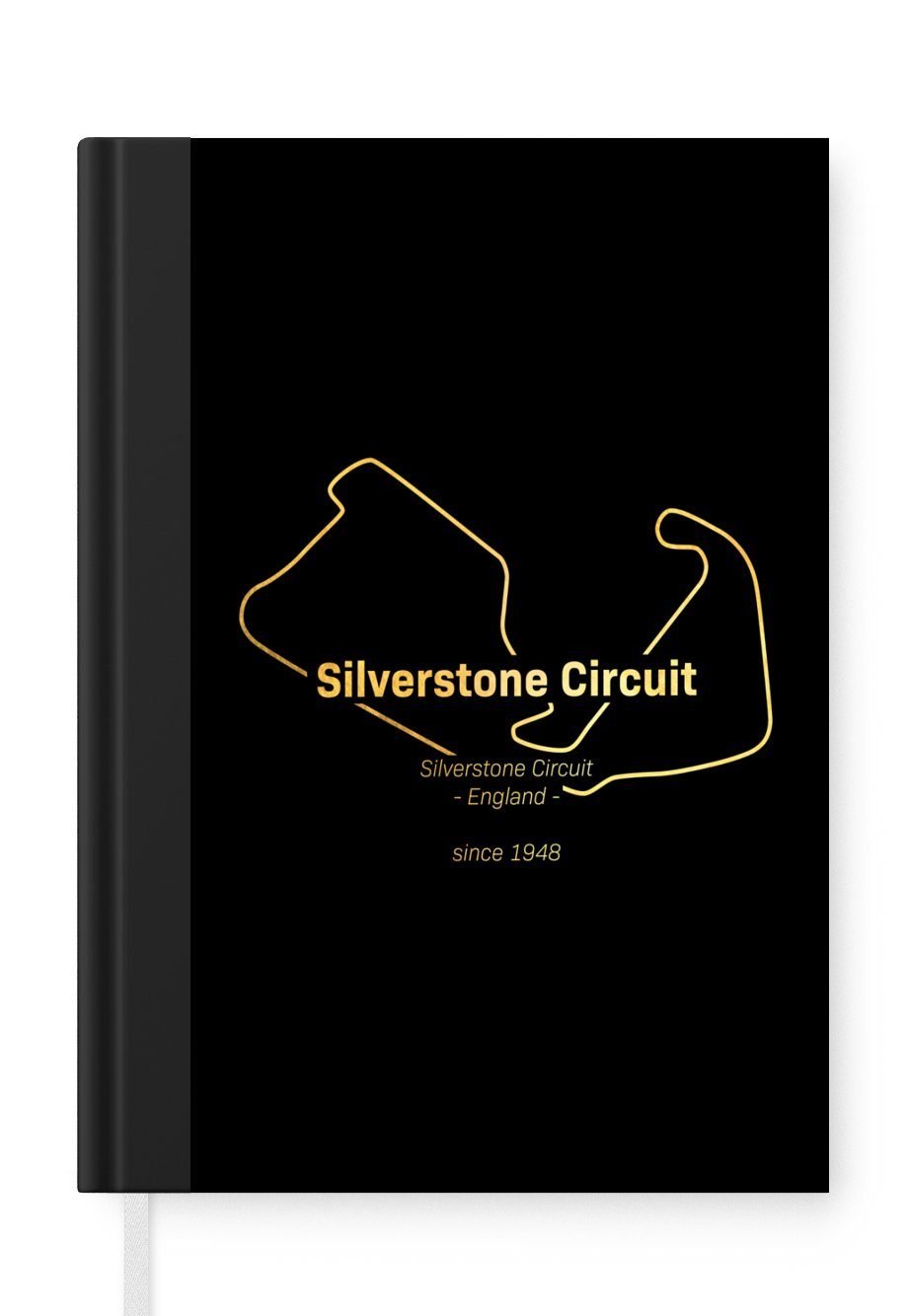MuchoWow Notizbuch England - Formel 1 - Rennstrecke, Journal, Merkzettel, Tagebuch, Notizheft, A5, 98 Seiten, Haushaltsbuch