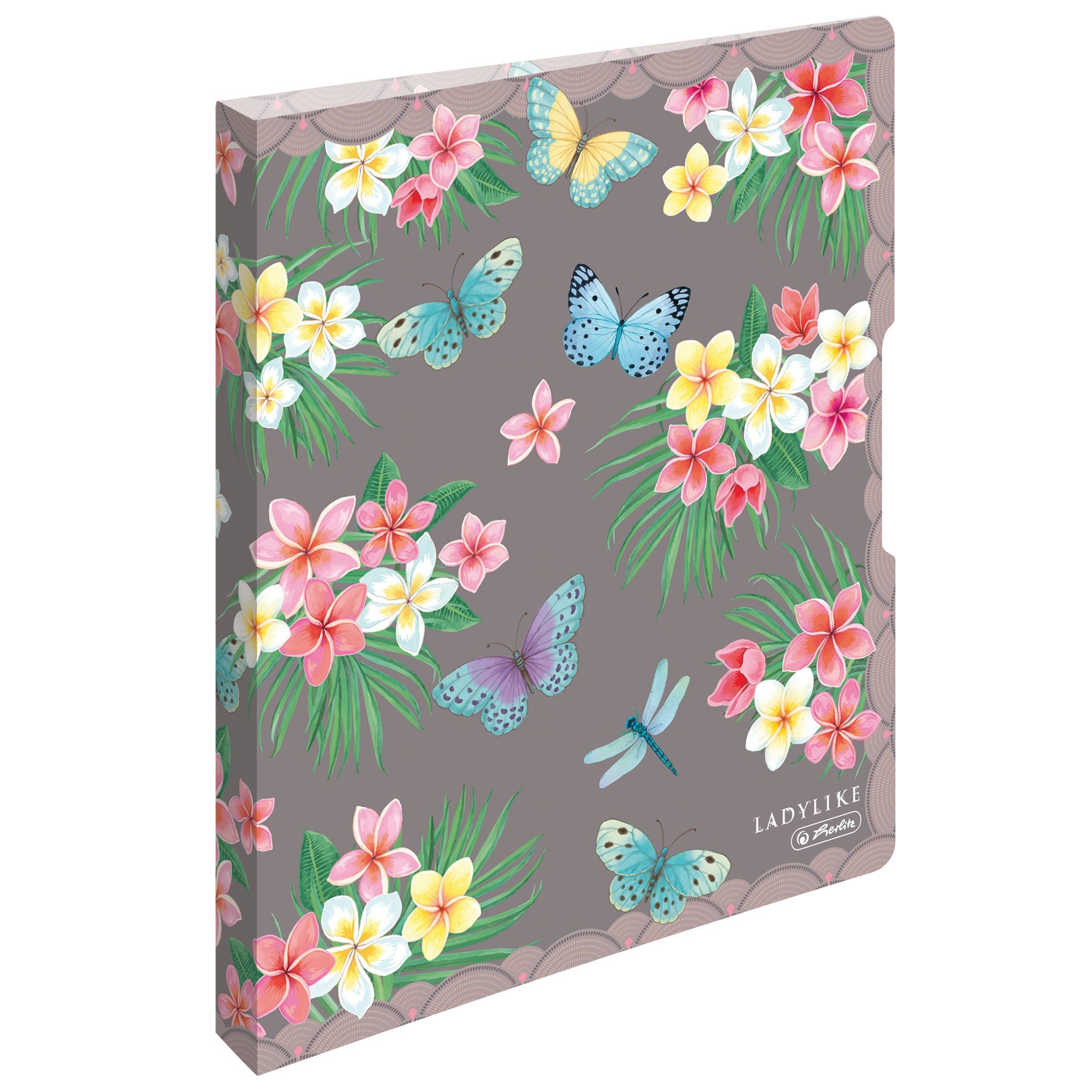 Herlitz Aktenordner Herlitz Ringbuch / DIN A4 / 16mm / 2-Ring Mechanik / PP / "LadyLike Bu