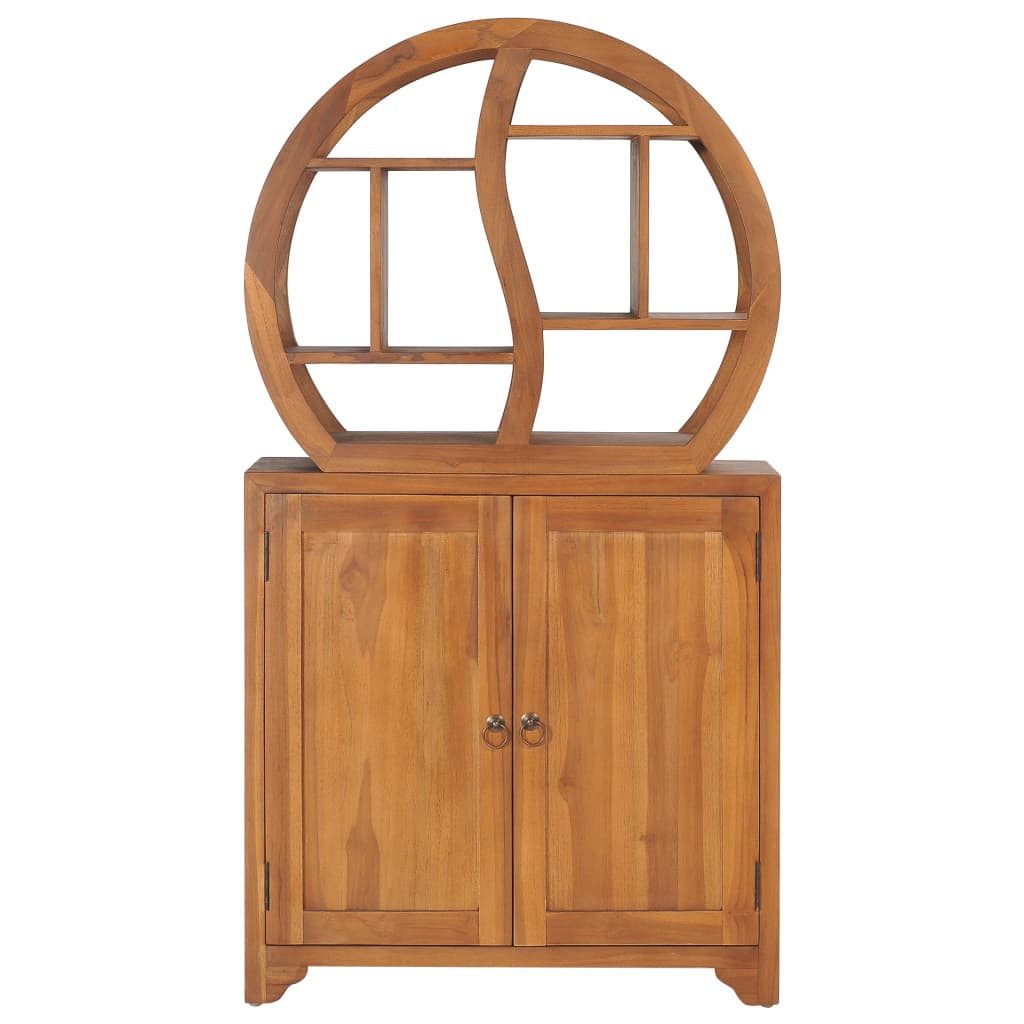 vidaXL Schranksystem Schrank mit Yin-Yang-Regal 70x30x130 cm Massivholz (1-St)