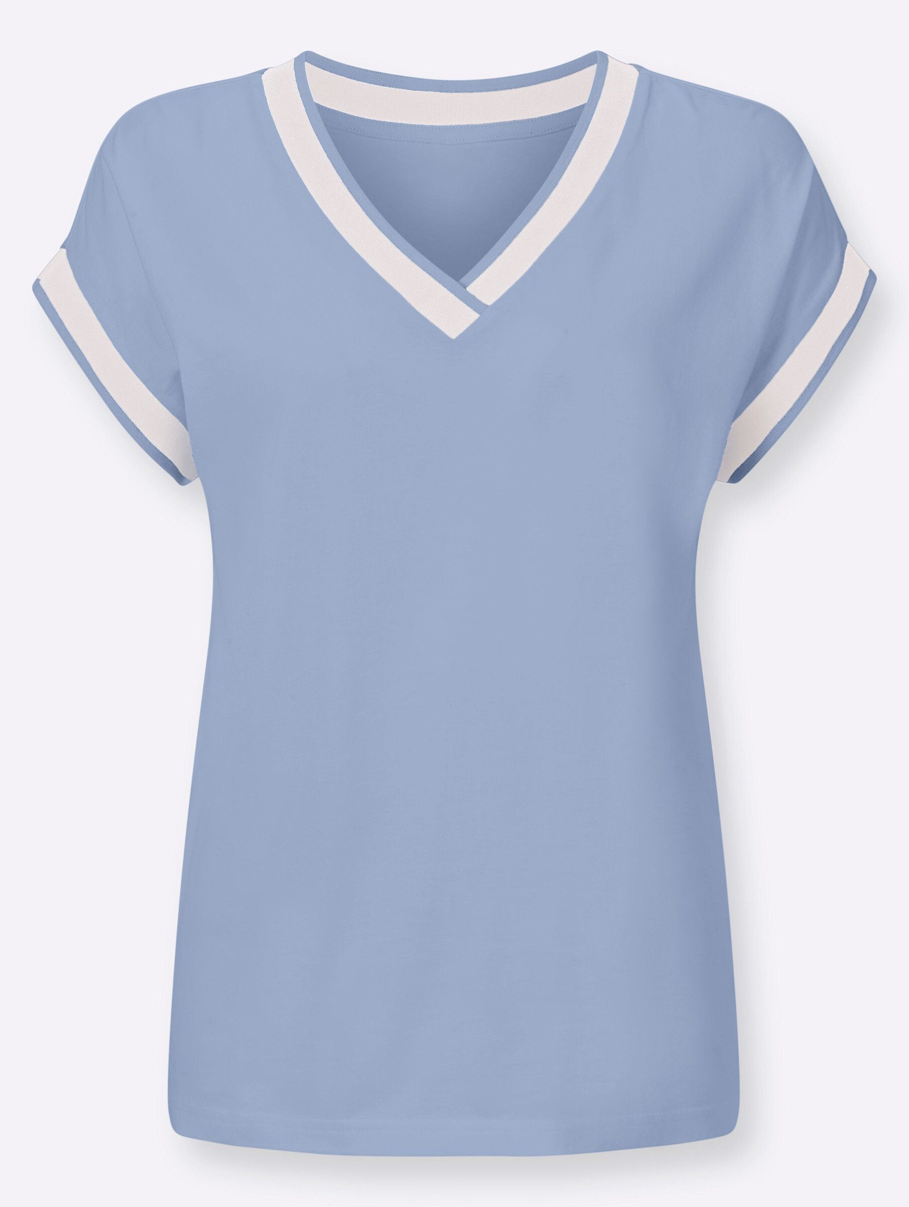 an! T-Shirt Sieh bleu