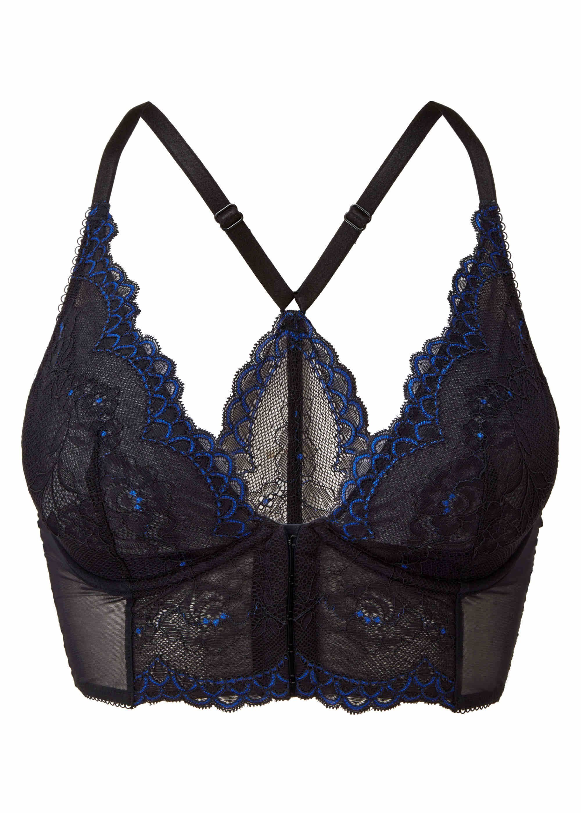 Gossard Longline-BH Lace Longline V-Bügel BH mit Frontverschluss Black/ Ele günstig online kaufen