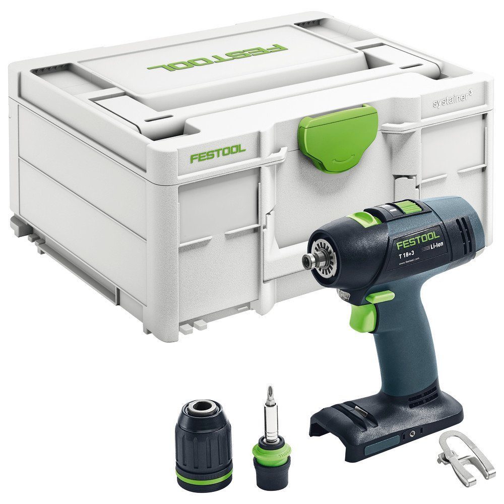 FESTOOL Akku-Bohrschrauber T 18+3-Basic günstig online kaufen