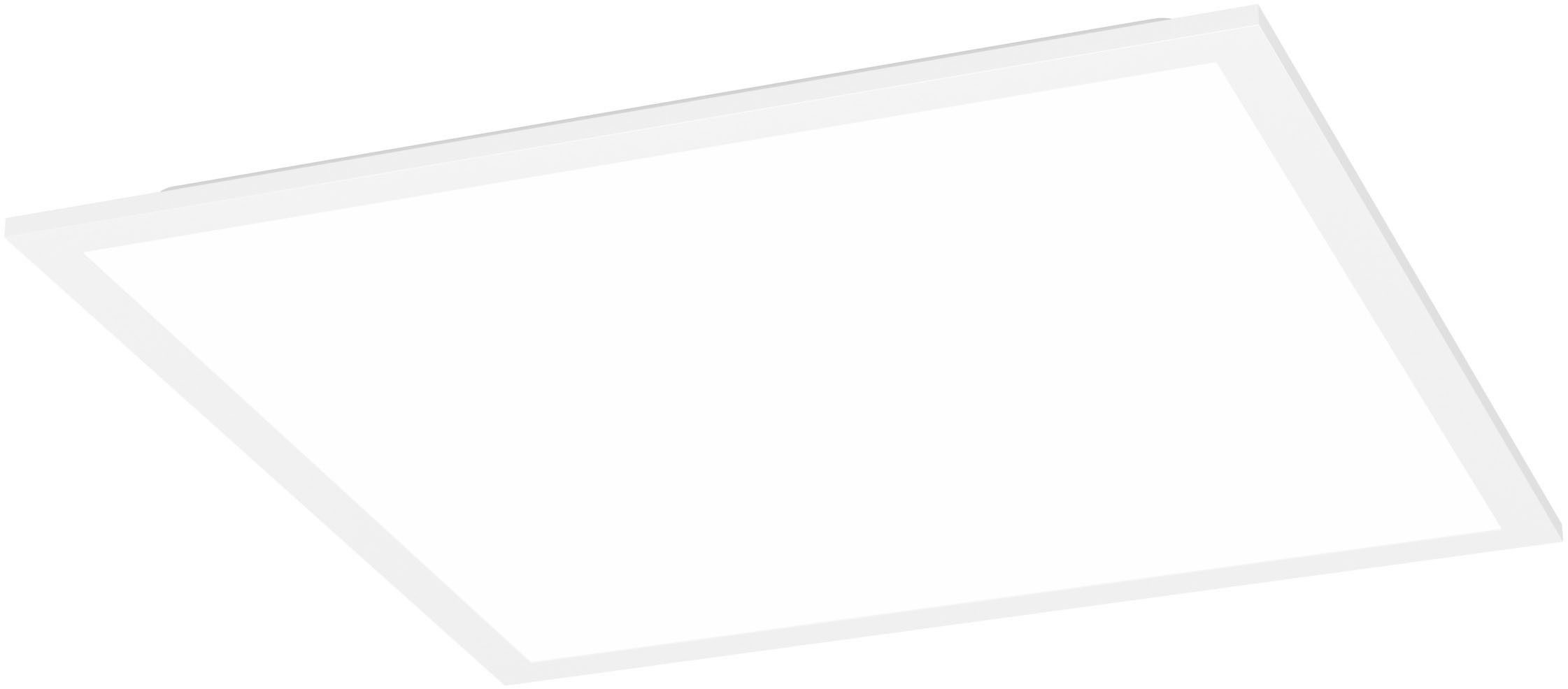 EGLO LED Deckenleuchte MORADILLO-Z Deckenlampe - Stahl - LED - 19W - IP20, CCT - über Fernbedienung, Dimmfunktion, Farbwechsel, Memoryfunktion, Nachtlichtfunktion, RGB, Weckerfunktion, dimmbar über Fernbedienung, mehrere Helligkeitsstufen, LED fest integriert, Neutralweiß, Kaltweiß, Warmweiß, RGB, Wohzimmerlampe, Esszimmerlampe, Schlafzimmer, L39,3 x B39,3 x H6,1 cm