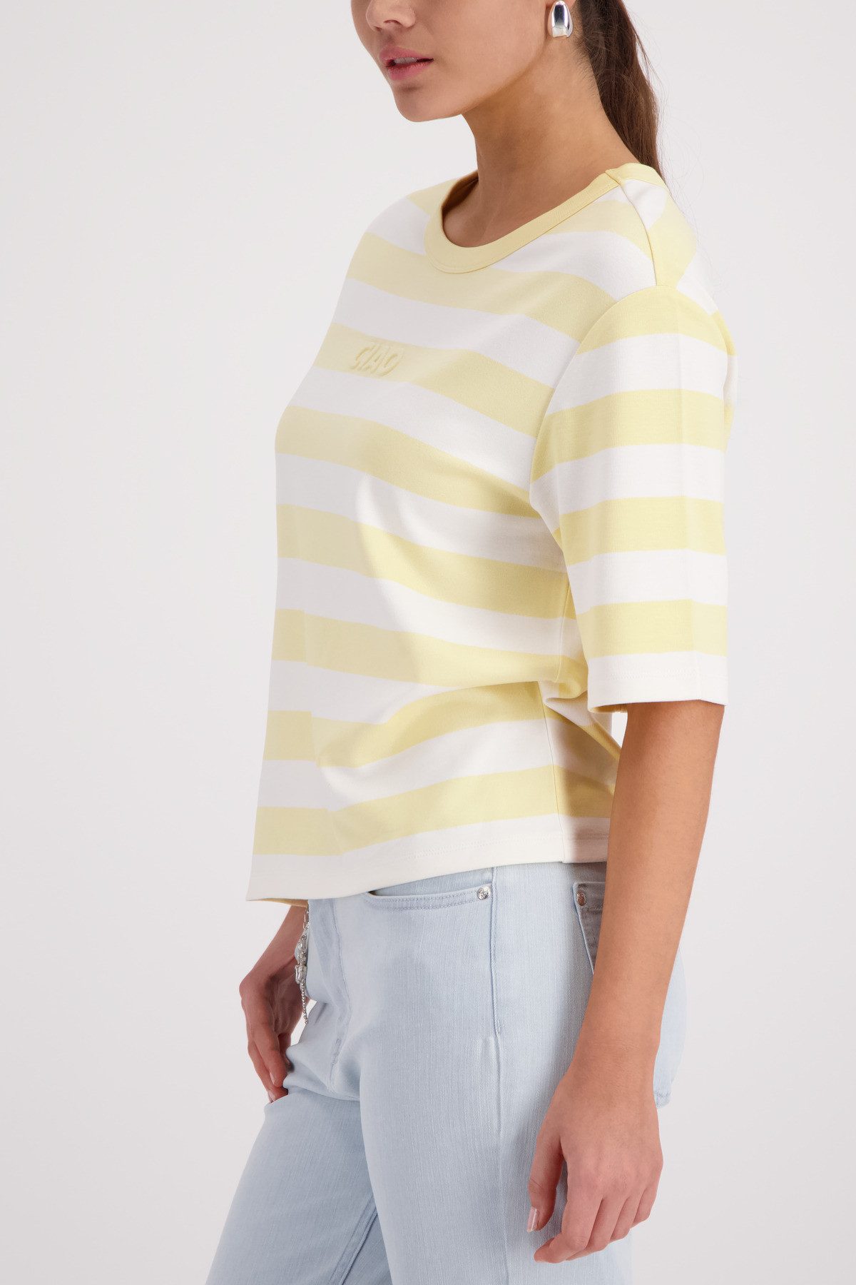 Monari Sweatshirt Sweatshirt Basic Ringel Regular fit mit Streifen