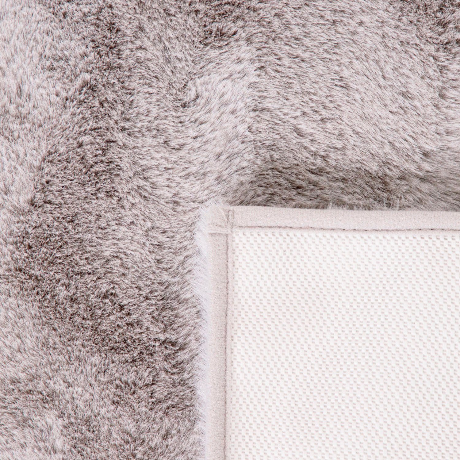 Paco Home Badematte Comfy 340, Höhe 25 mm, rutschhemmend beschichtet, fußbodenheizungsgeeignet, Polyester, rechteckig, Badteppich, Soft-Touch-Oberfläche, besonders weich & flauschig