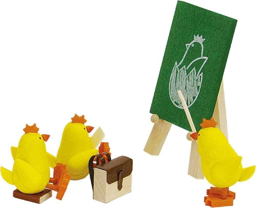 Osterhase Küken Schule mit Tafel (5cm)