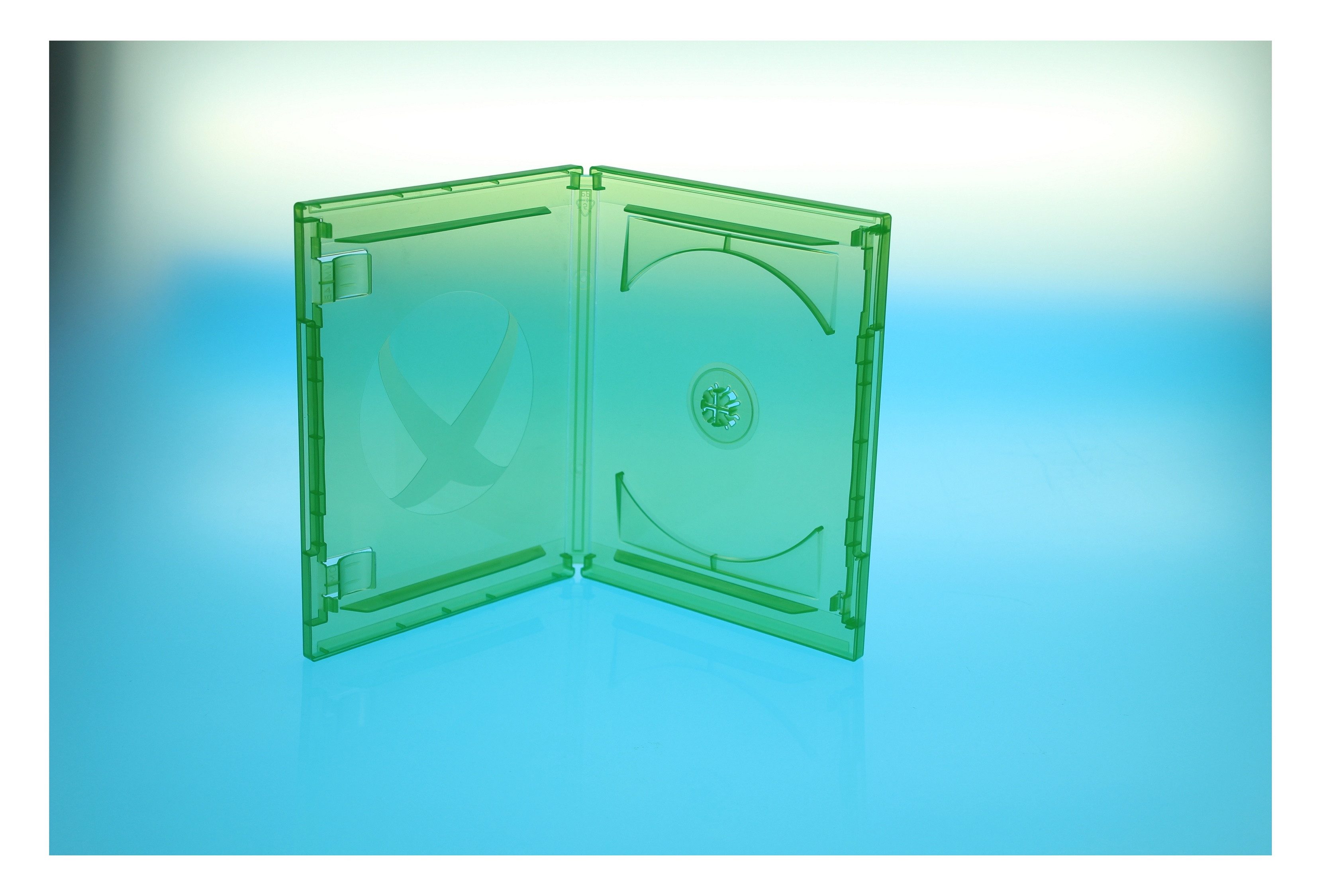 Amaray DVD-Hülle 5 Amaray XBOX ONE BluRay Hüllen / Farbe: grün transluzent