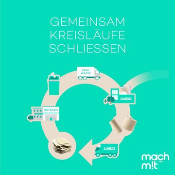 mach m!t Kosmetiktücher PURE Hygienepapiertücher in der Box - 4-lagig - extra weich (1-St), aus recyceltem Karton