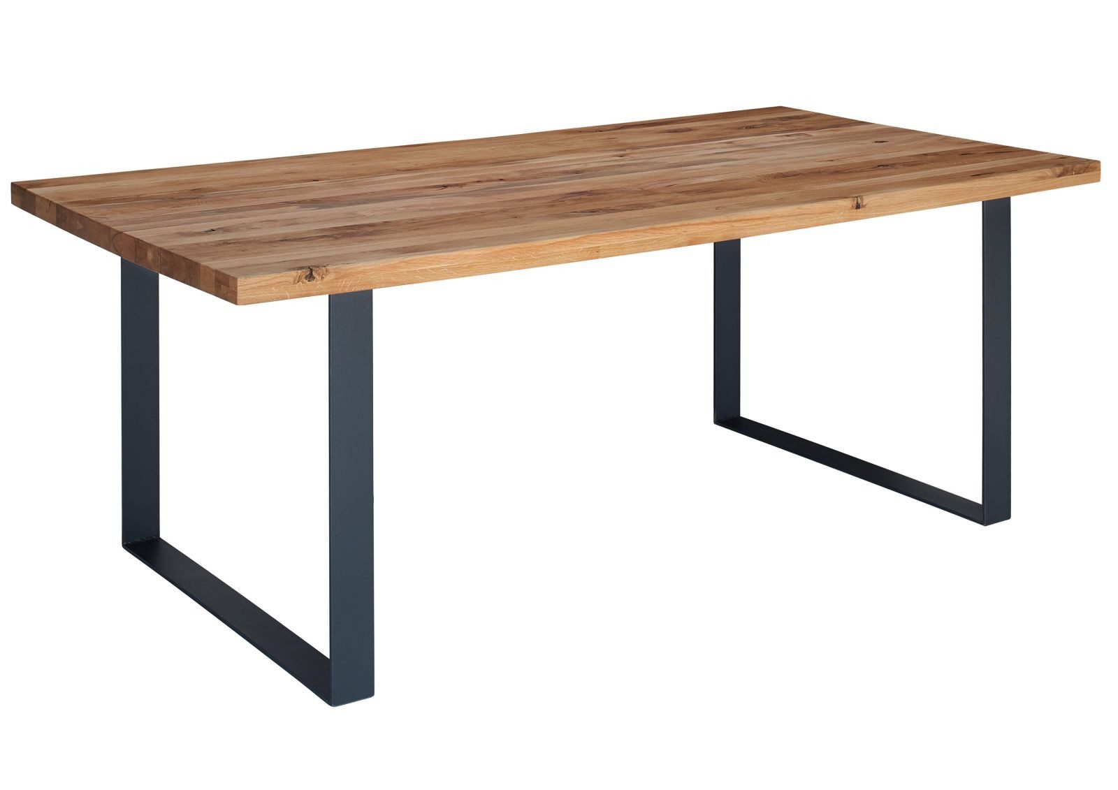 Massivmoebel24 Esstisch MONTREUX (Massivholz, Massivholztisch), Esstisch Wild-/Zerreiche 160x90x76 natur geölt MONTREUX #113