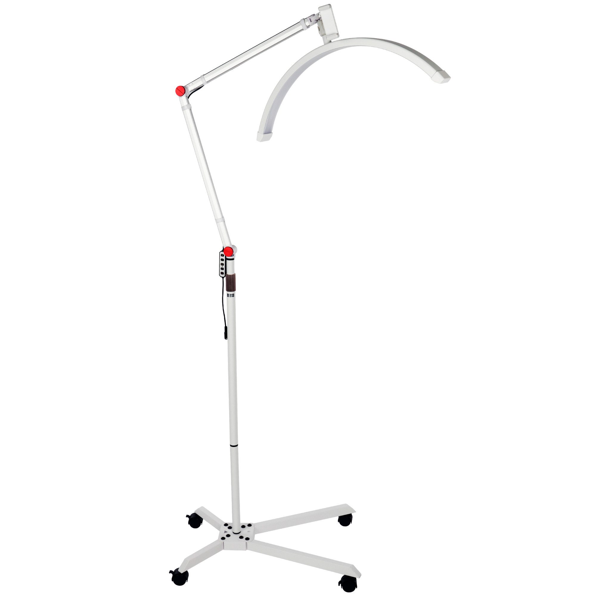 ayex UV-Reflektorlampe LED Halbmondlampe Wimpernverlängerung Duale Farbtemperatur 4 Räder