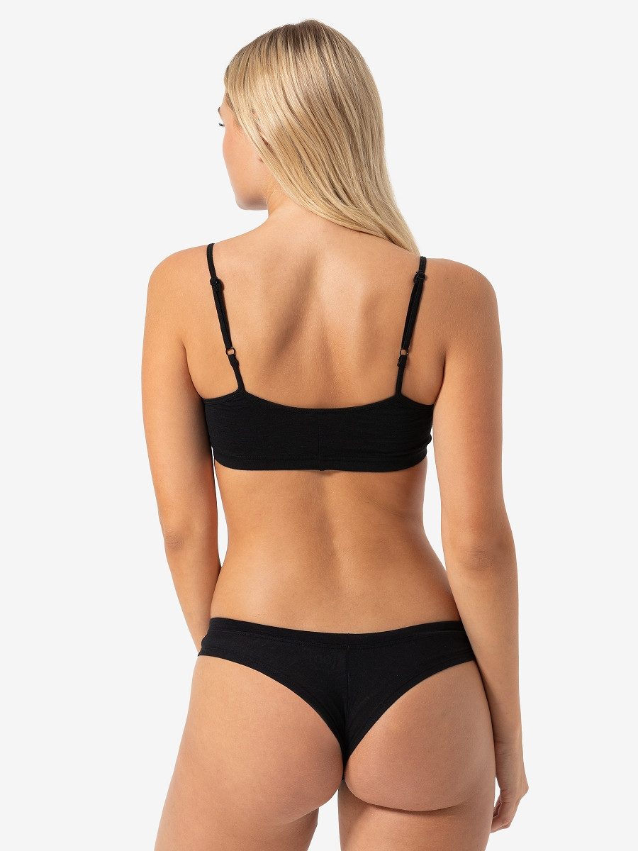SUPER.NATURAL Sport-BH für Damen, Merino COSY BRA atmungsaktiv, bequem