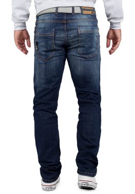 Cipo & Baxx 5-Pocket-Jeans Hose BA-CD186A W33/L32 (1-tlg) mit lässiger Stonewashed Waschung