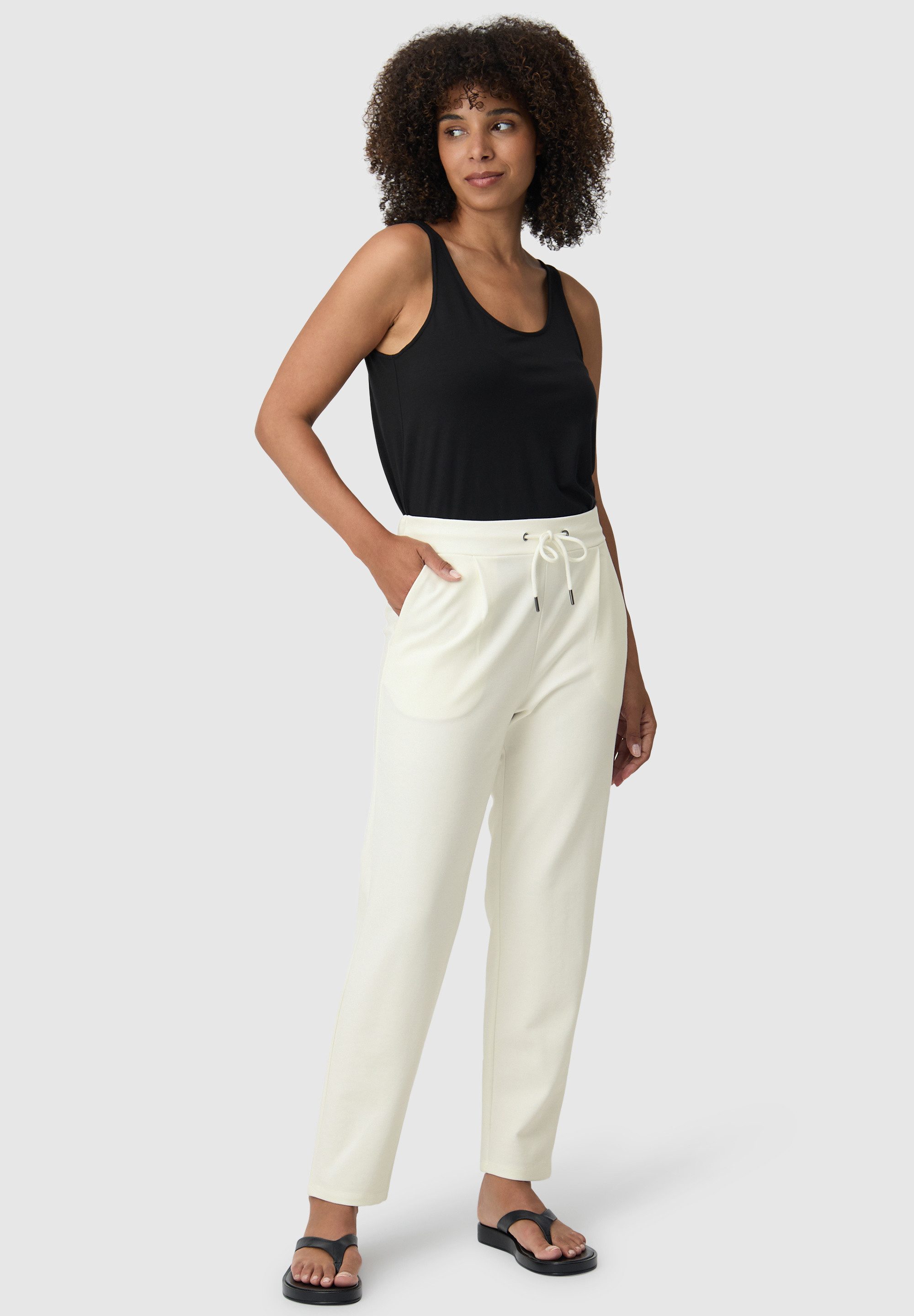 Les Lunes Jogginghose Amyy Eleganter Look, leicht zulaufendes Bein, seitliche Eingrifftaschen