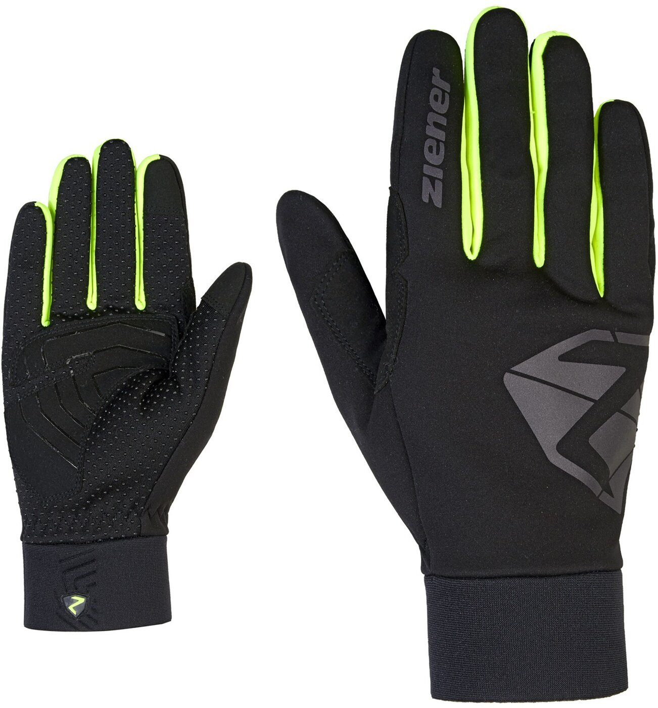 Fahrradhandschuhe DOJAN TOUCH bike glove 12737 black.poison yellow