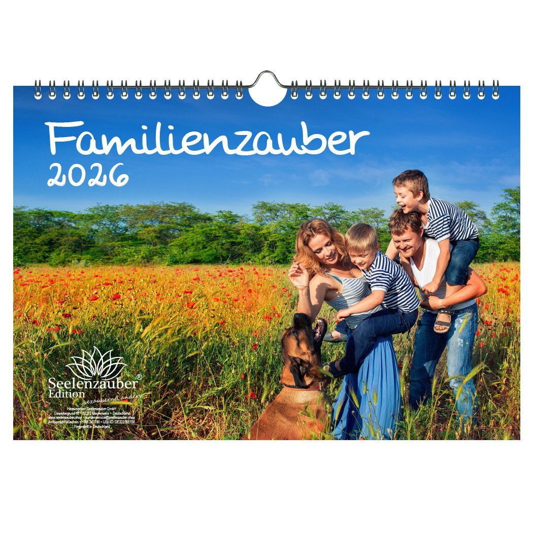 Seelenzauber Настенный календарь Familienzauber DIN A4 Календари für 2026 Familie - Seelenzauber
