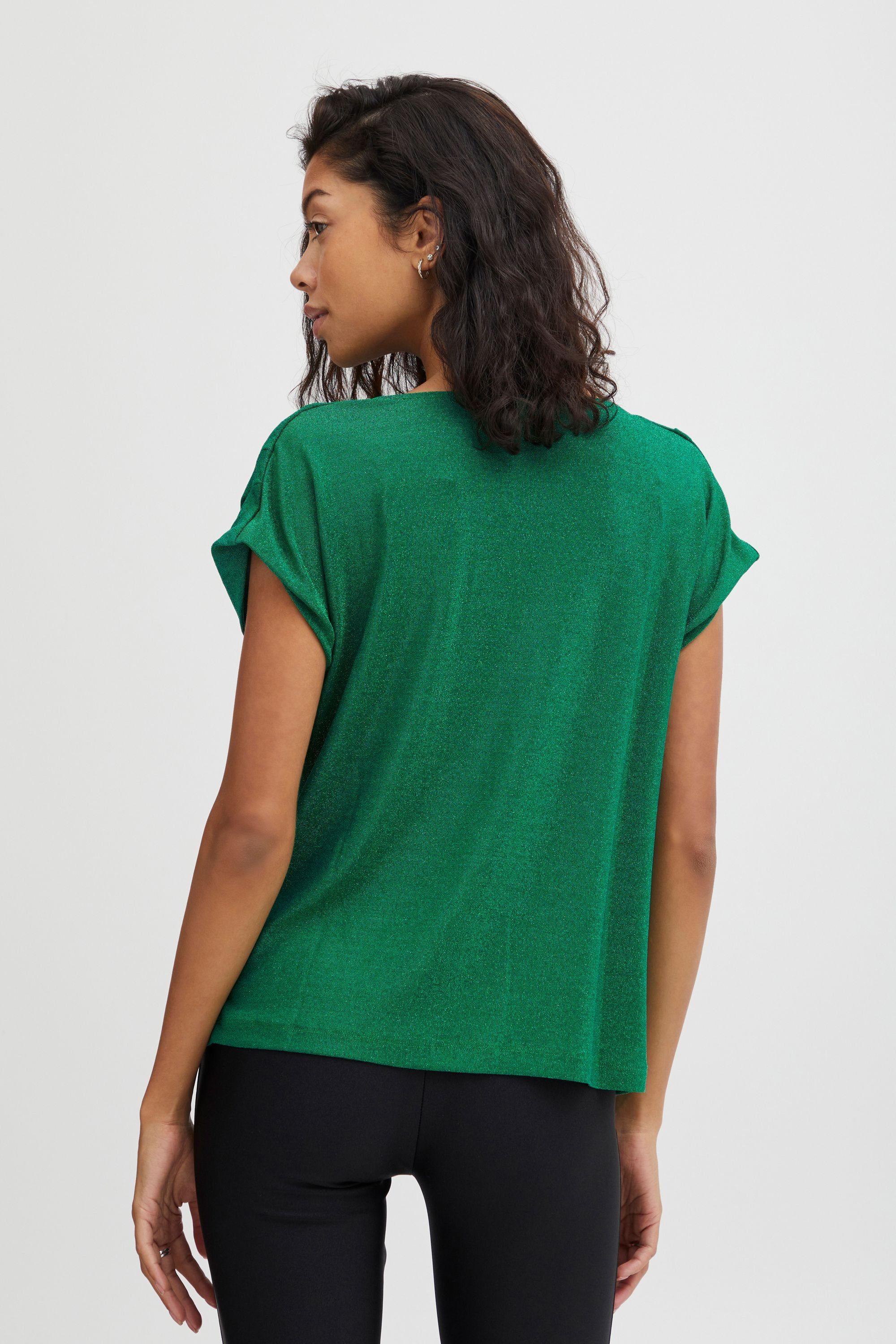 b.young T-Shirt BYSELINA Green WATERFALL - 20812560 A Ultramarine (185338)