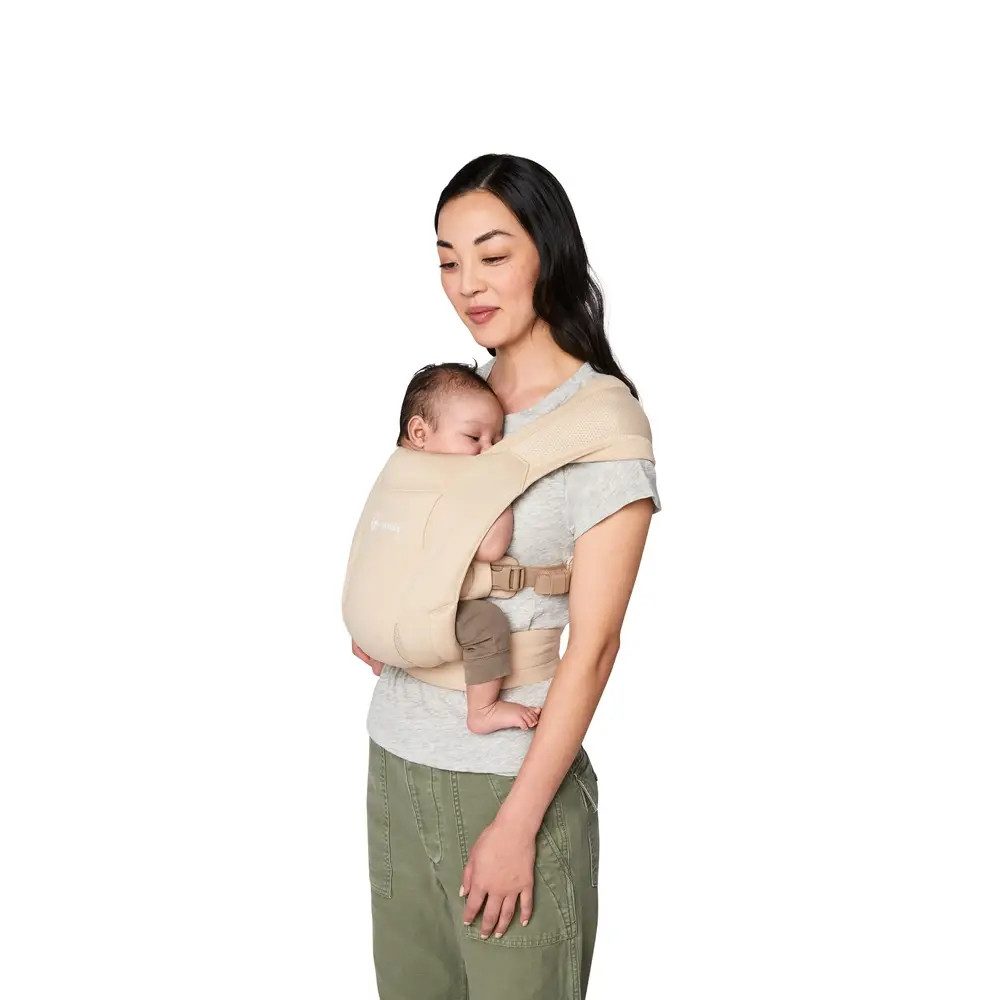Ergobaby Babytrage Embrace Soft Air Mesh Neugeborenentrage Cream