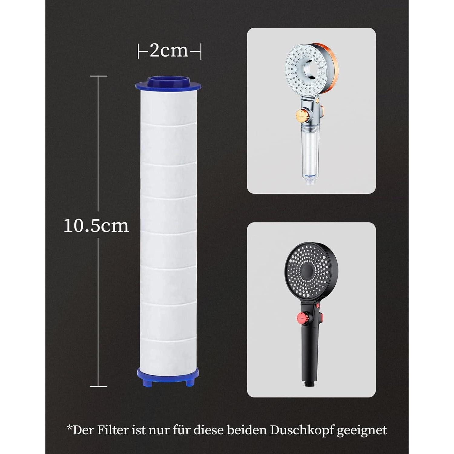 LuxusKollektion Wasserfilter Duschkopf Filter Calciumsulfit Kugeln PP Sediment 3 Filters-3 Pcs