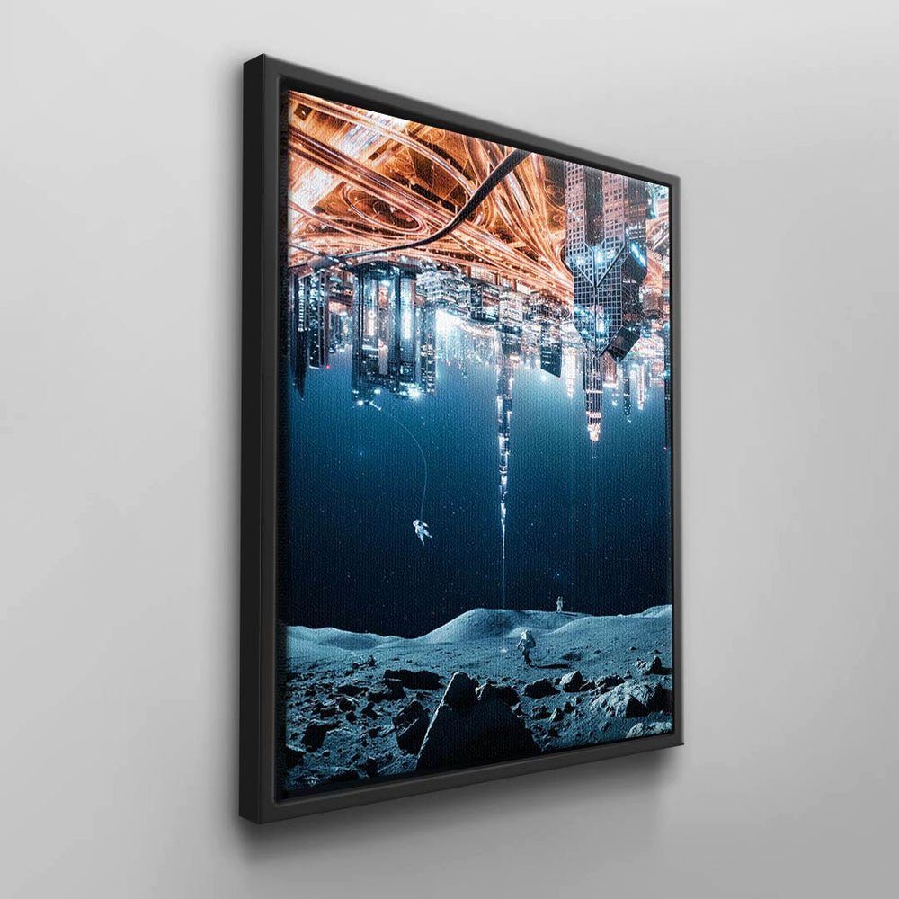 DOTCOMCANVAS® Leinwandbild, Moderne Wandbilder Rahmen von DOTCOM CANVAS schwarzer