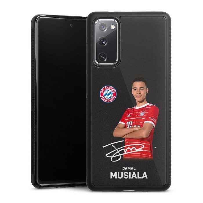 DeinDesign Handyhülle Jamal Musiala Offizielles Lizenzprodukt FC Bayern München Samsung Galaxy S20 FE Gallery Case Glas Hülle
