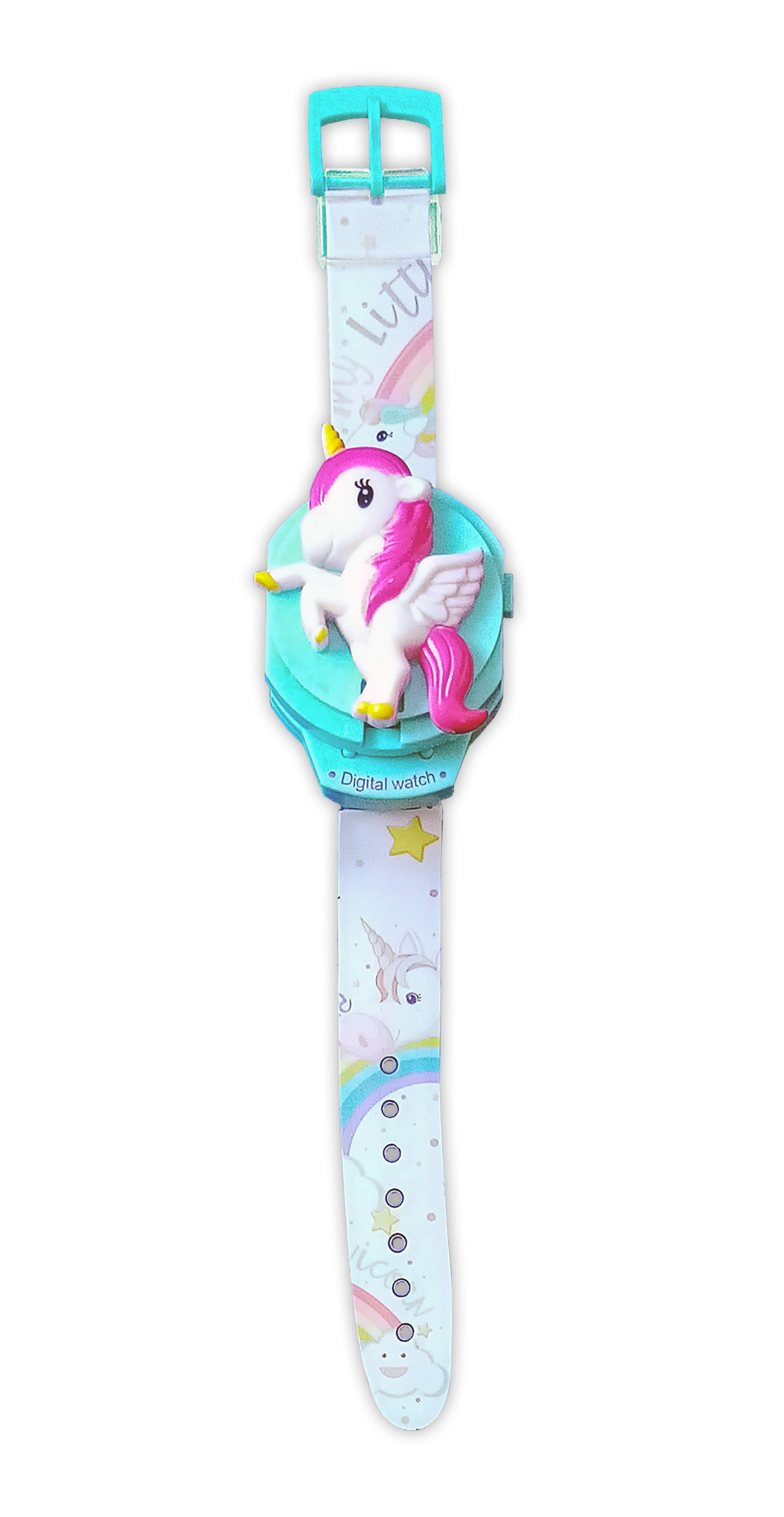 Toi-Toys Quarzuhr Einhorn KINDERUHR Digital Armbanduhr Uhr Watch Kinder 13 (Einhorn), Geschenk Mädchen