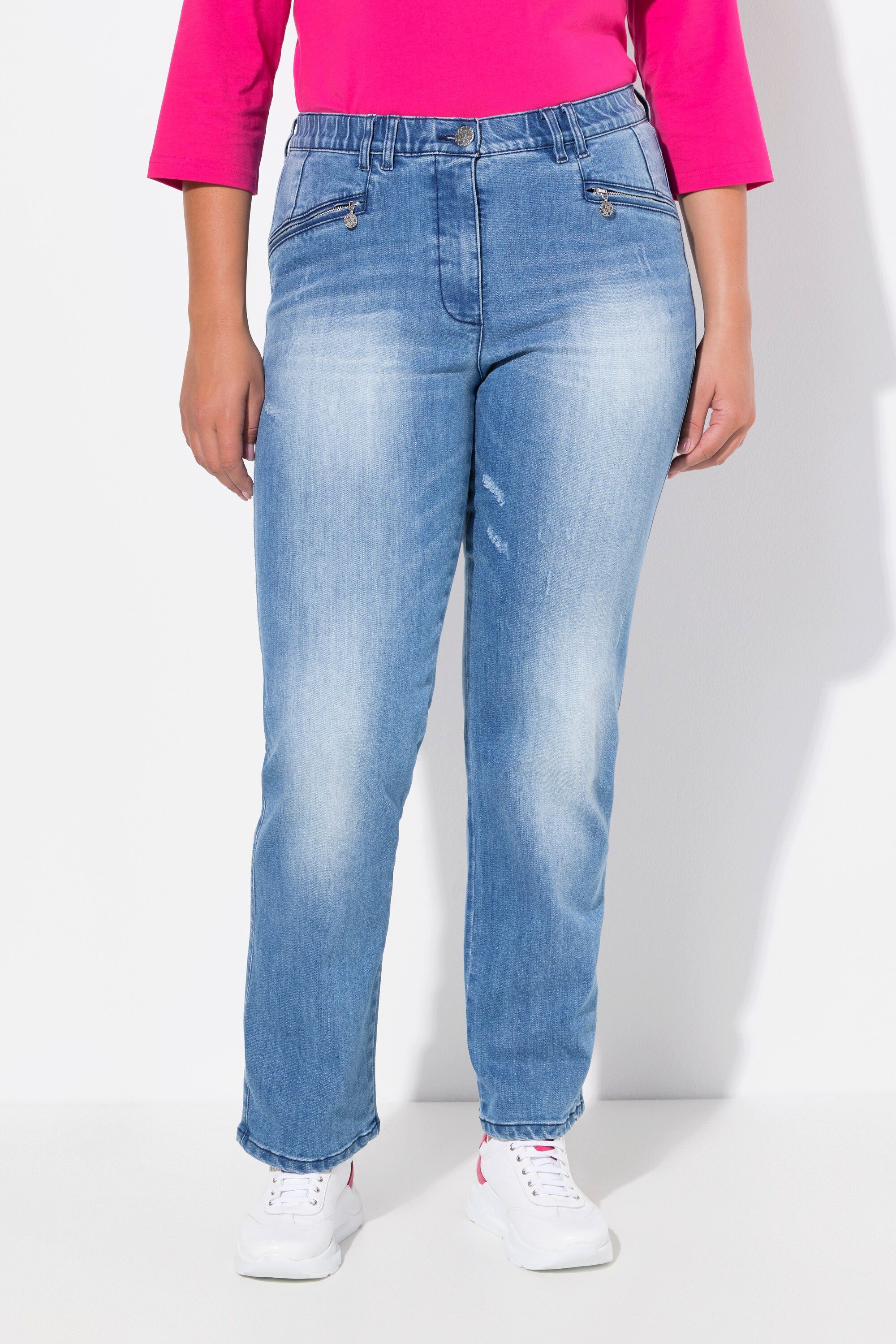 Regular-fit-Jeans Jeans Mony Vintage Look konisches Bein Stretch