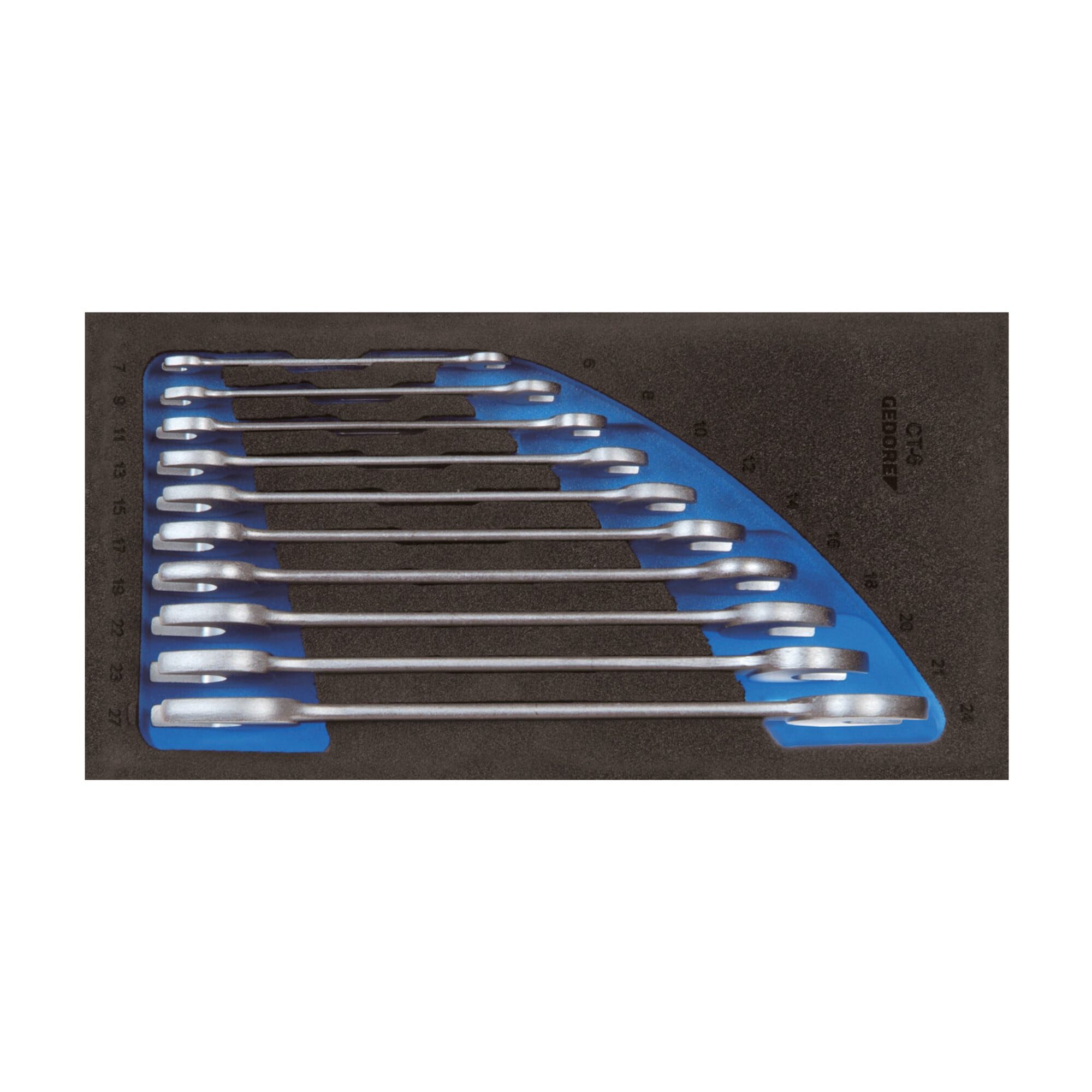 Gedore Crimpzange Gedore 1500 CT1-6 Doppelmaulschlüssel-Satz in Check-Tool-Modul