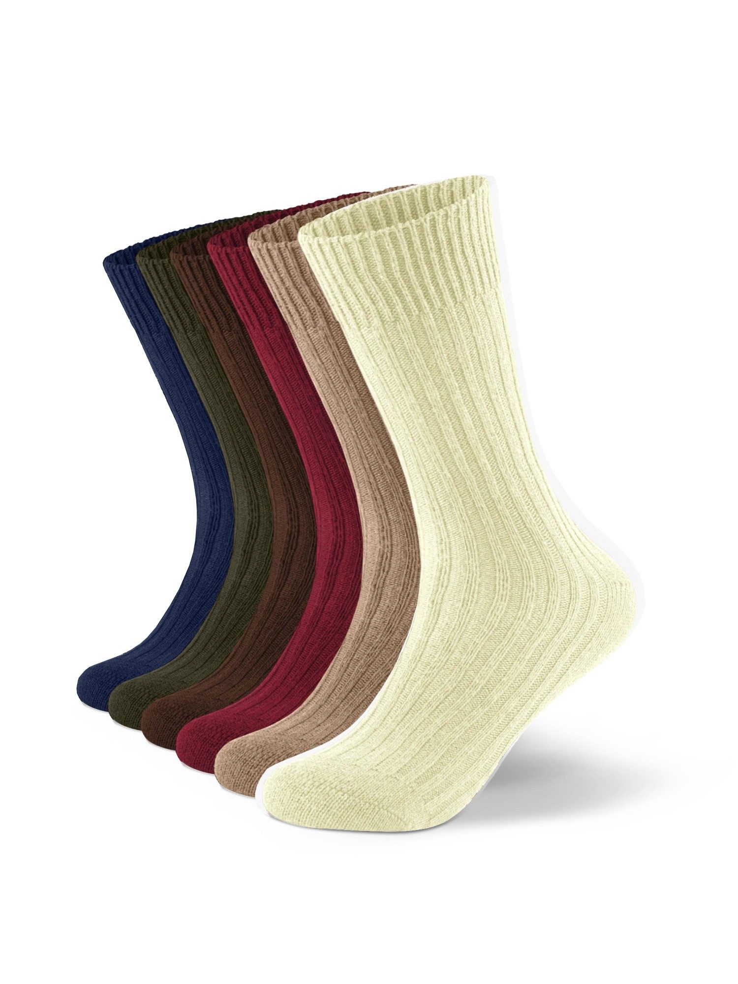 von Jungfeld Socken Merino Bundle Merinowolle 35-46 Unisex 6 (6-Paar, 6) Winter Thermosocken im Vorteils-Set für Damen & Herren