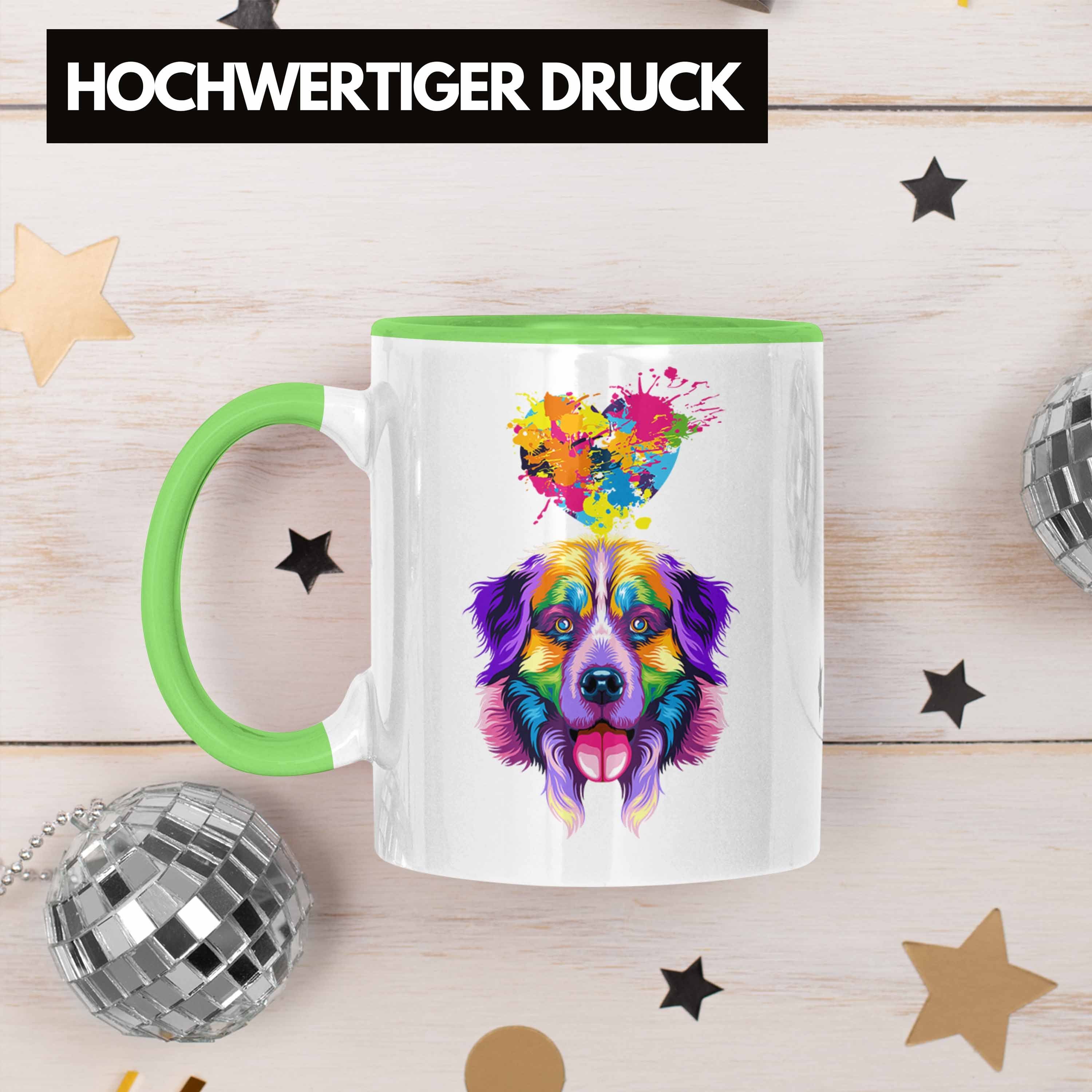 Herz Gesch Spruch Lustiger Geschenk Collie Grün Border Farbe Tasse Trendation Tasse Besitzer