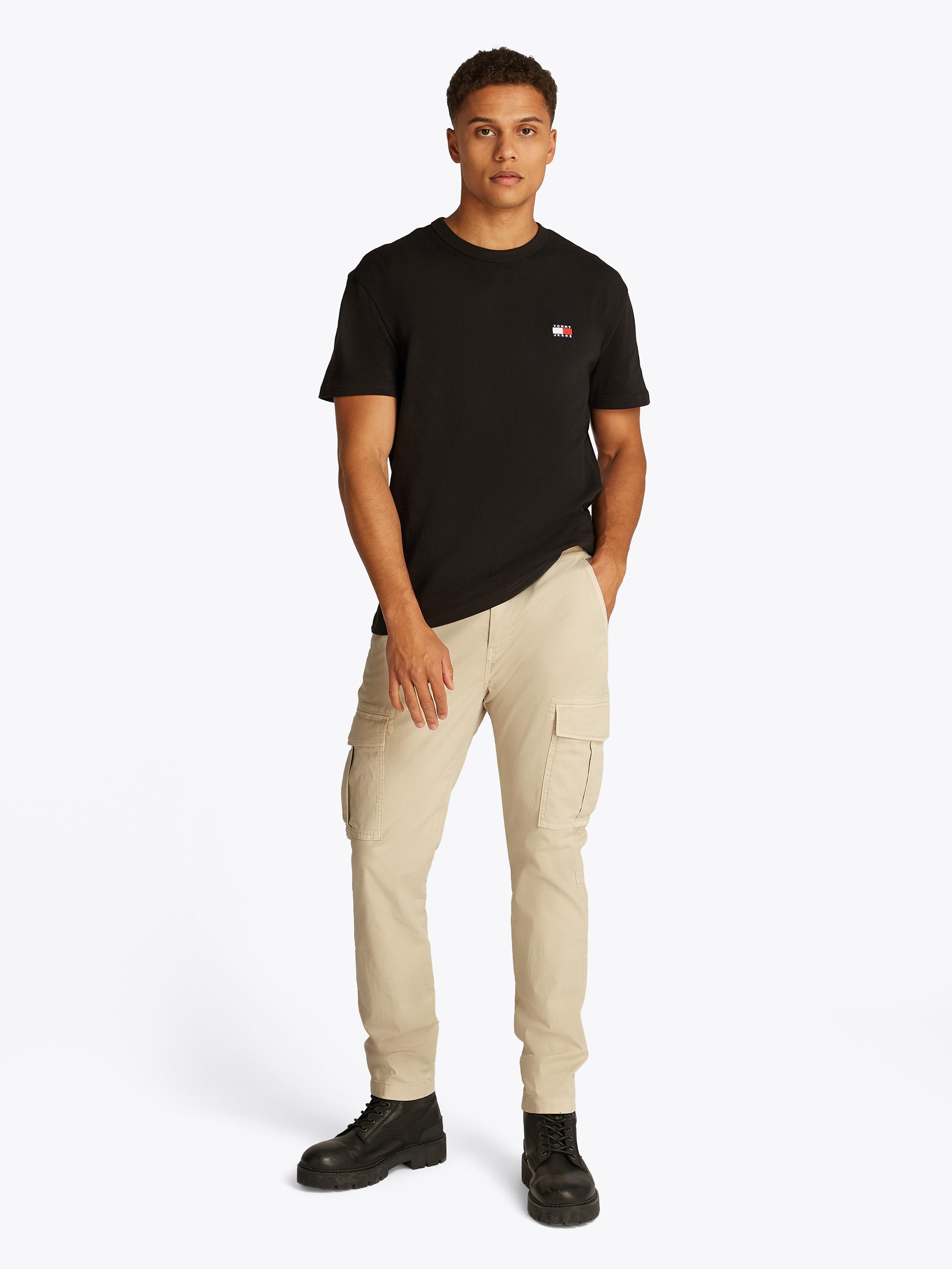 Tommy Jeans Cargohose TJM AUSTIN CARGO mit Logostickerei günstig online kaufen