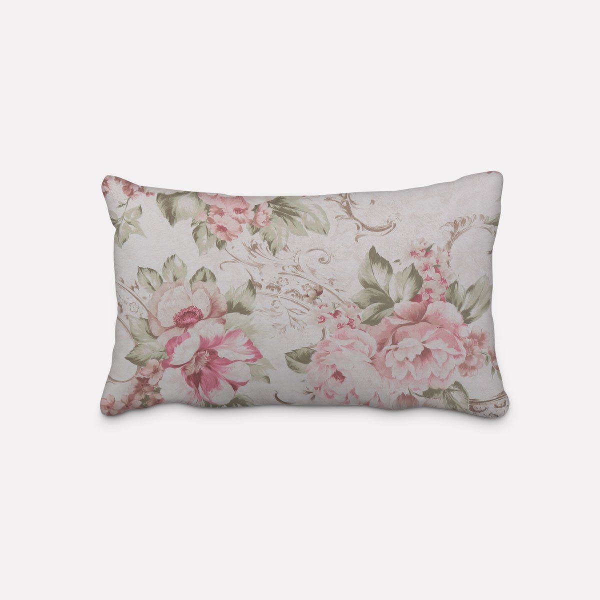 SCHÖNER LEBEN. Dekokissen SCHÖNER LEBEN. Kissenhülle Pfingstrosen Blüten Or günstig online kaufen