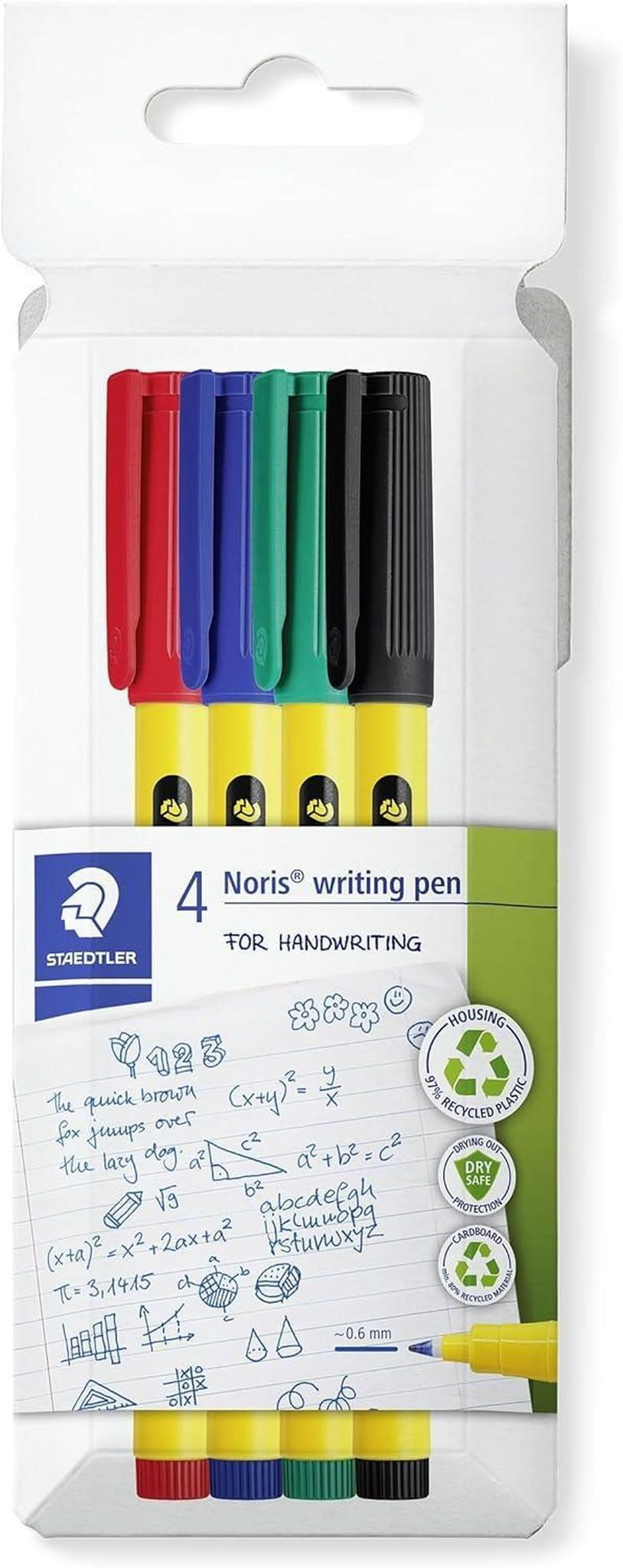 STAEDTLER Malstift Staedtler Fineliner Noris writing.pen, 4ST