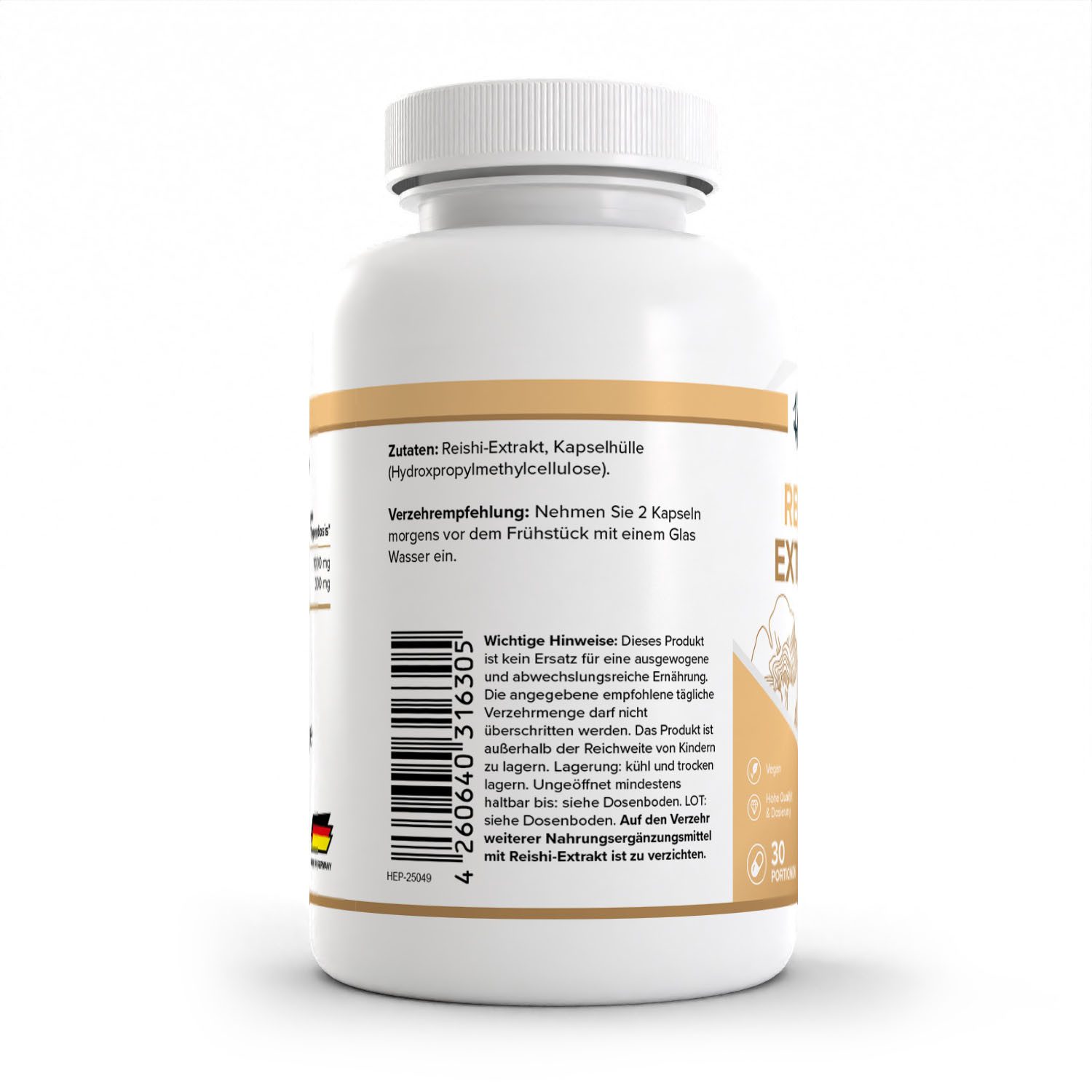 Zec+ Nutrition HEALTH+ REISHI, 60 Kapseln Kapsel