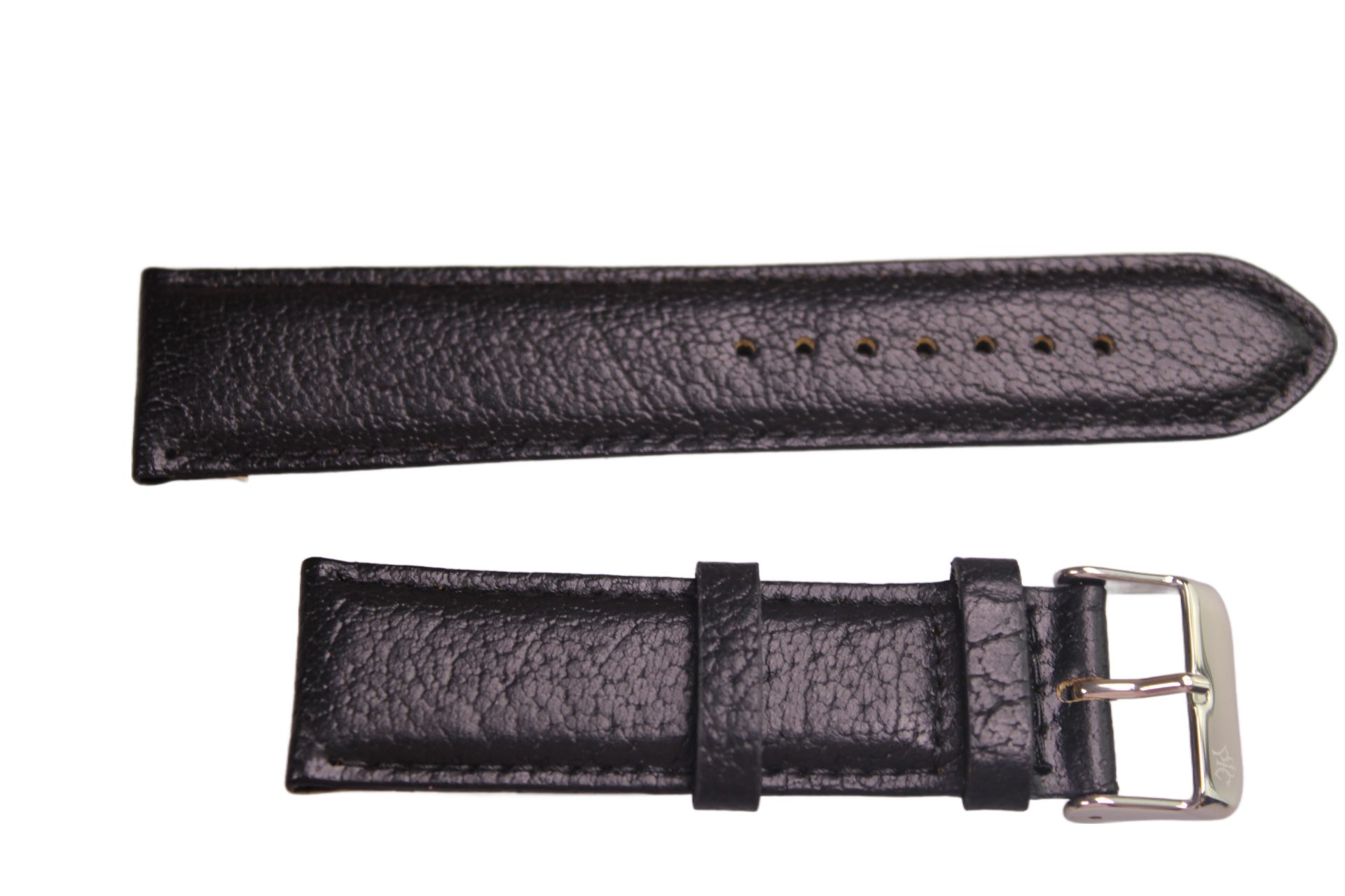 Eichmüller Uhrenring Uhrenband Rauleder Schwarz 22 mm, (2-tlg), Echt Leder