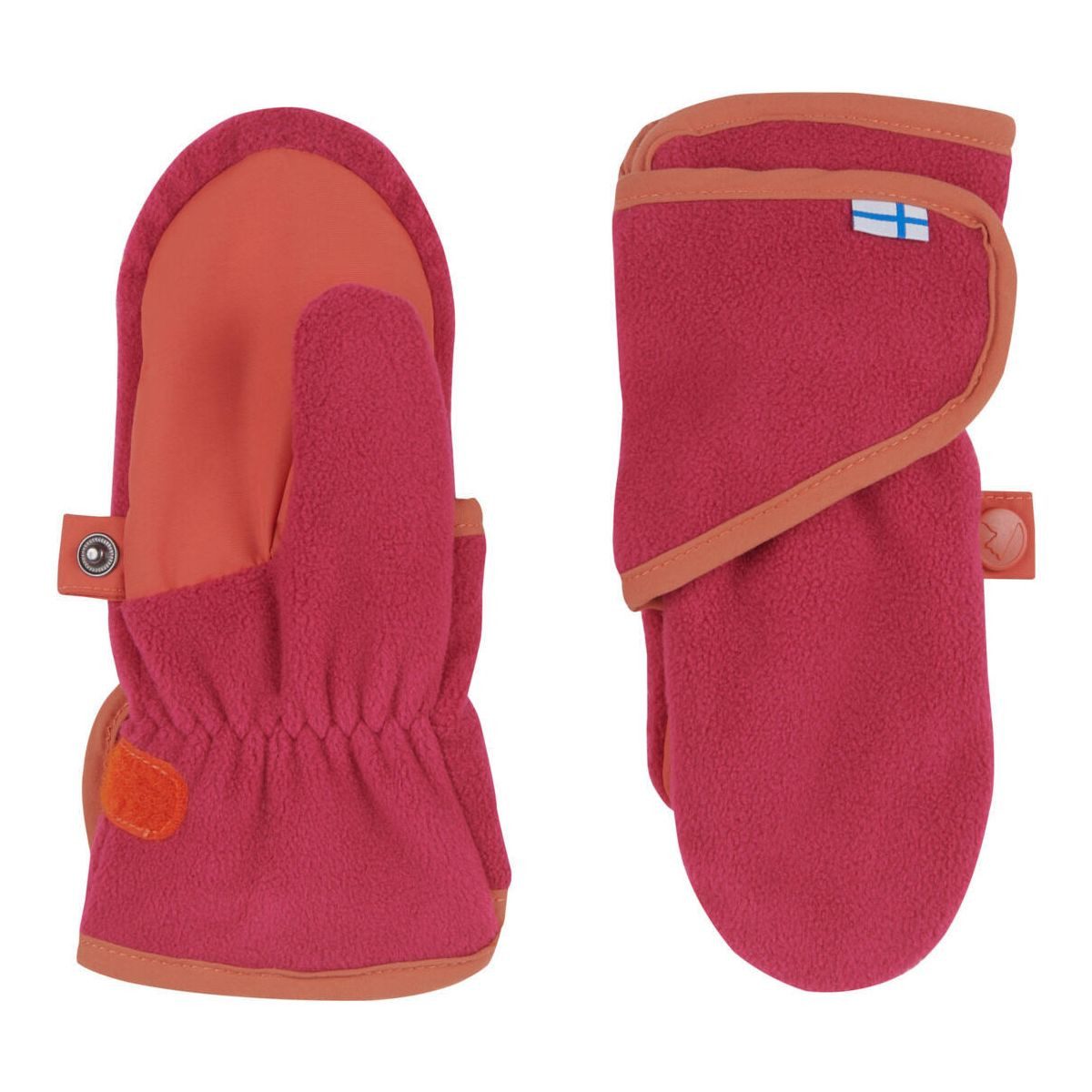 Finkid Fleecehandschuhe Lapanen Light Fleece Fäustlinge mit wasserfestem Besatz an der Innenseite