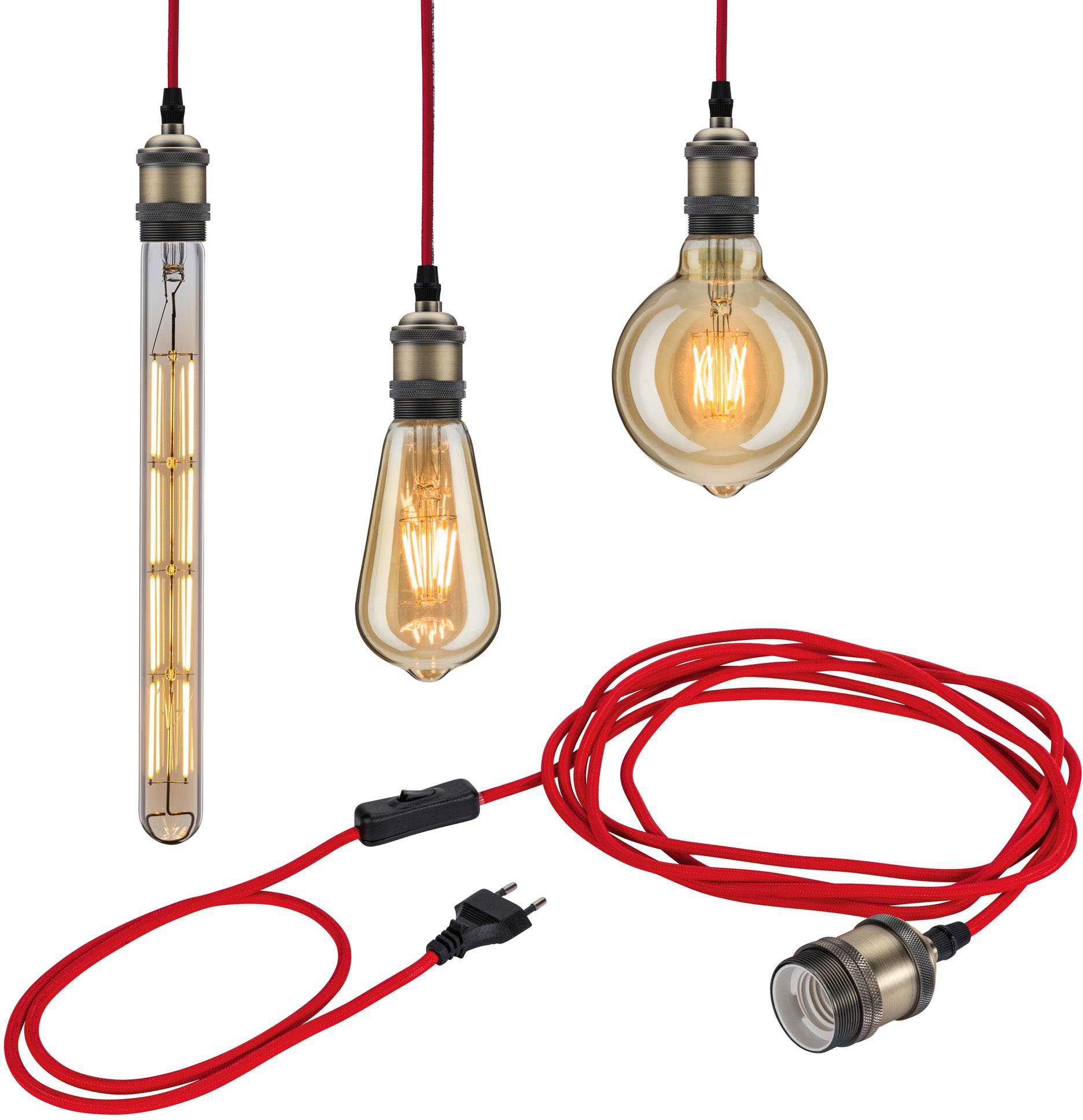 Paulmann Pendelleuchte Eldar, Ein-/Ausschalter, ohne Leuchtmittel, E27 günstig online kaufen