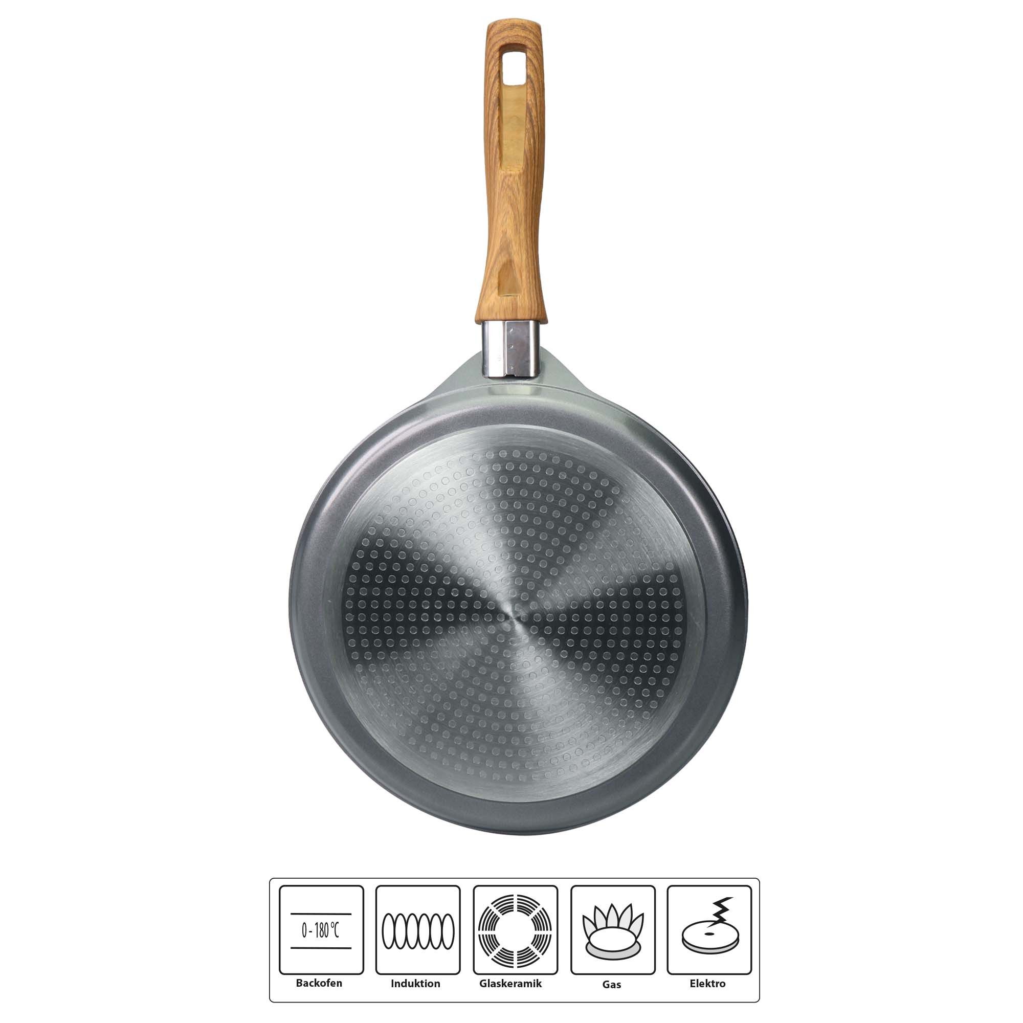 STONELINE Crêpepfanne Crêpes-Pfanne 25 cm, mit Teigverteiler, induktionsgeeignet, Aluminiumguss (1-tlg), mit echten Steinpartikeln, induktionsgeeignet, Designed – Bild 2 von 5