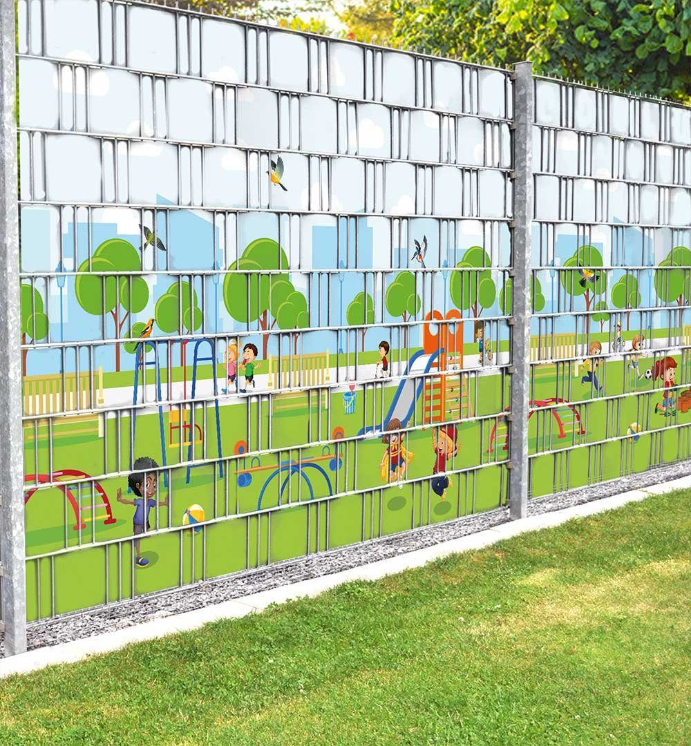 MyMaxxi Sichtschutzstreifen Sichtschutzstreifen spielende Kinder Sichtschut günstig online kaufen