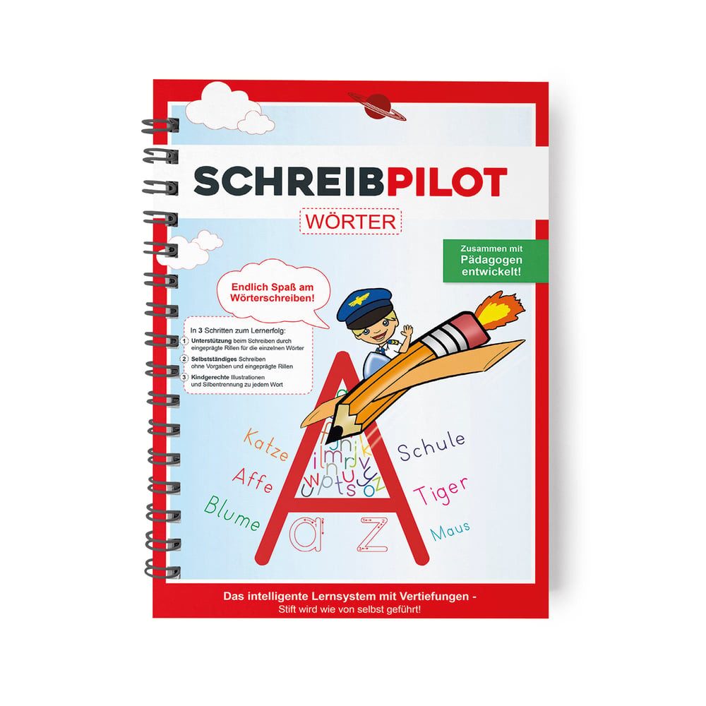 Schreibmappe Schreibpilot Heft Wörter mit Bleistift