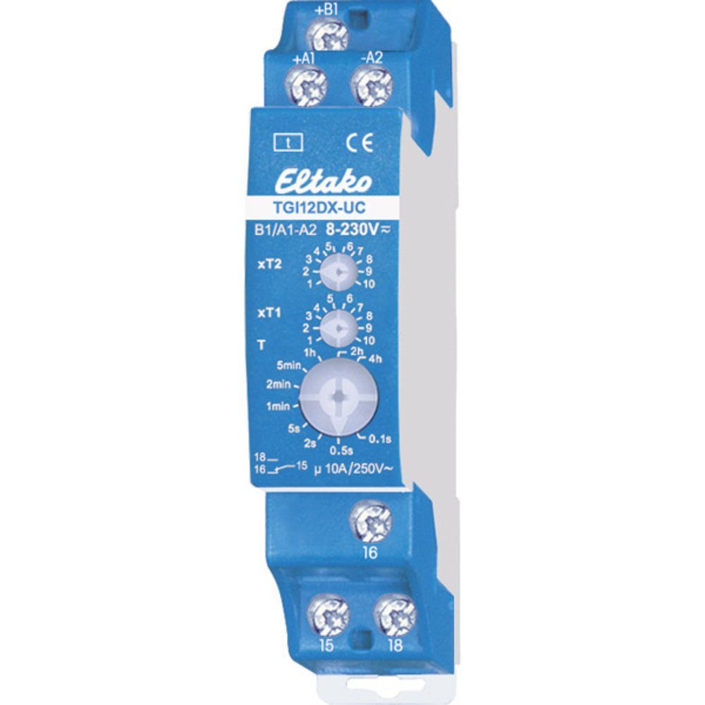Eltako Zeitrelais Eltako 23001402 TGI12DX-UC Zeitrelais Monofunktional 230 V 1 St. Zeitb, (TGI12DX-UC)