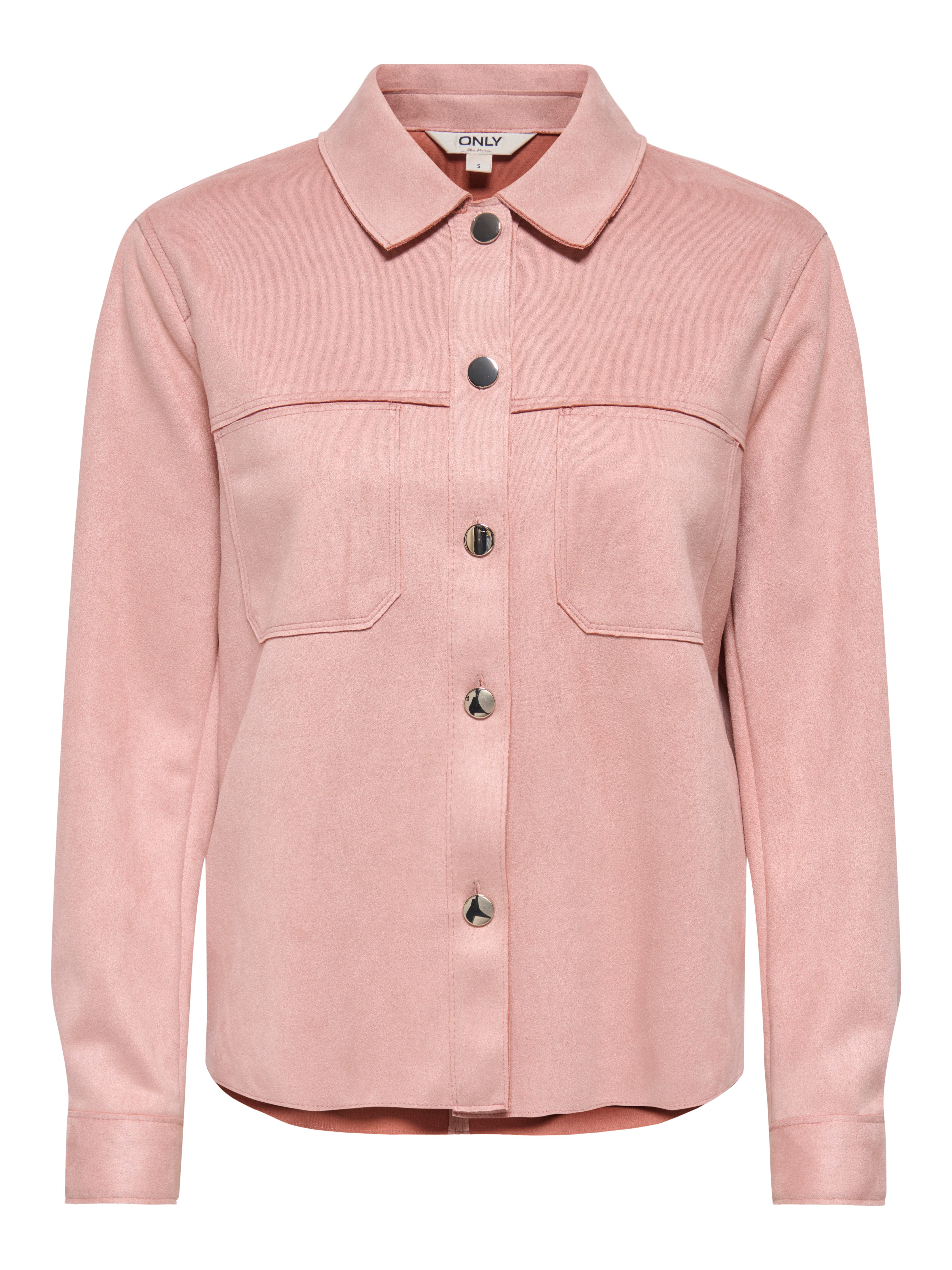 ONLY Hemdbluse ONLMIRA L/S FAUX SUEDE SHIRT PNT Materialmix, regular fit